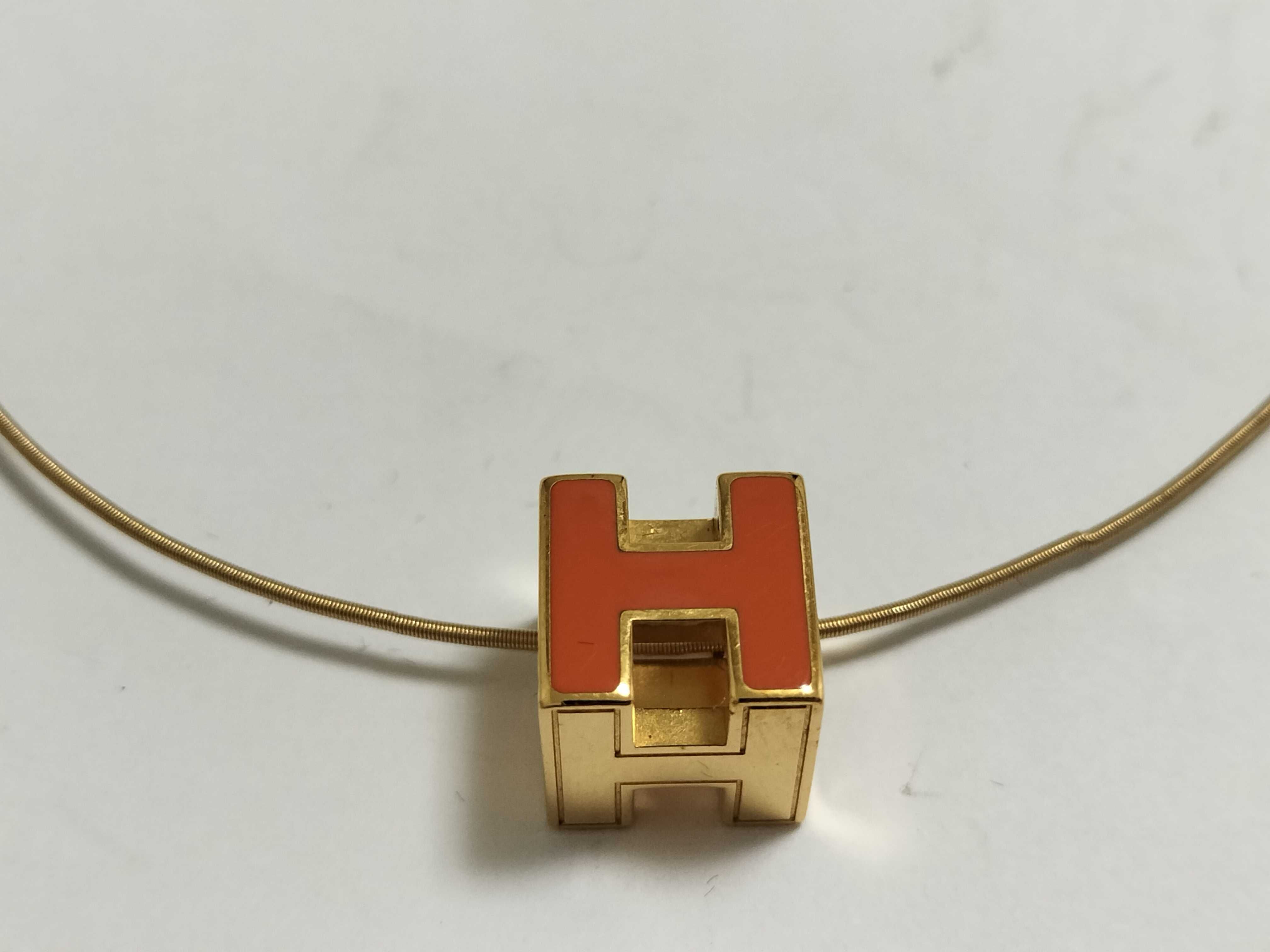 Cage d'H Orange Necklace with Box — view 2