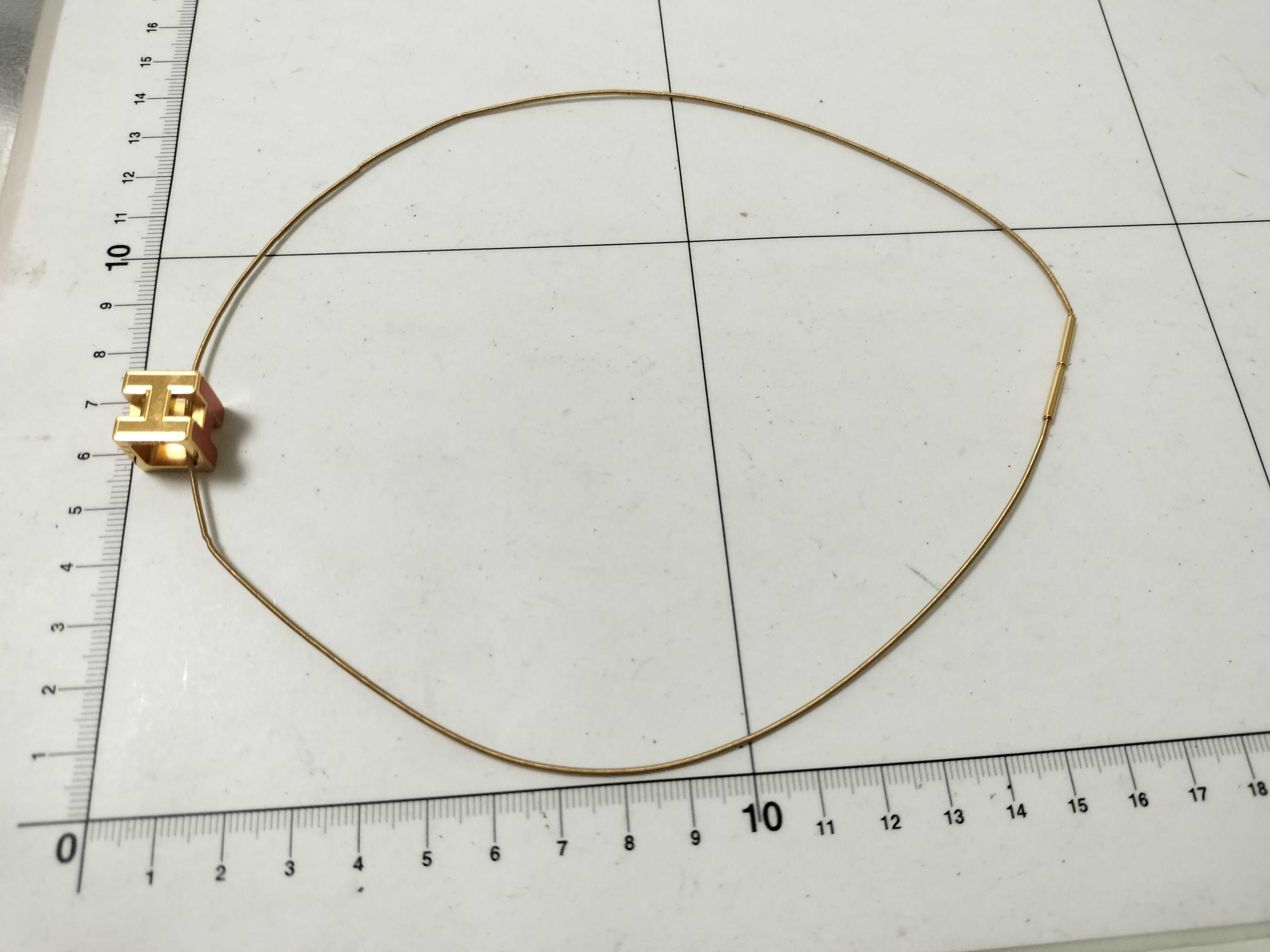 Cage d'H Orange Necklace with Box — view 6