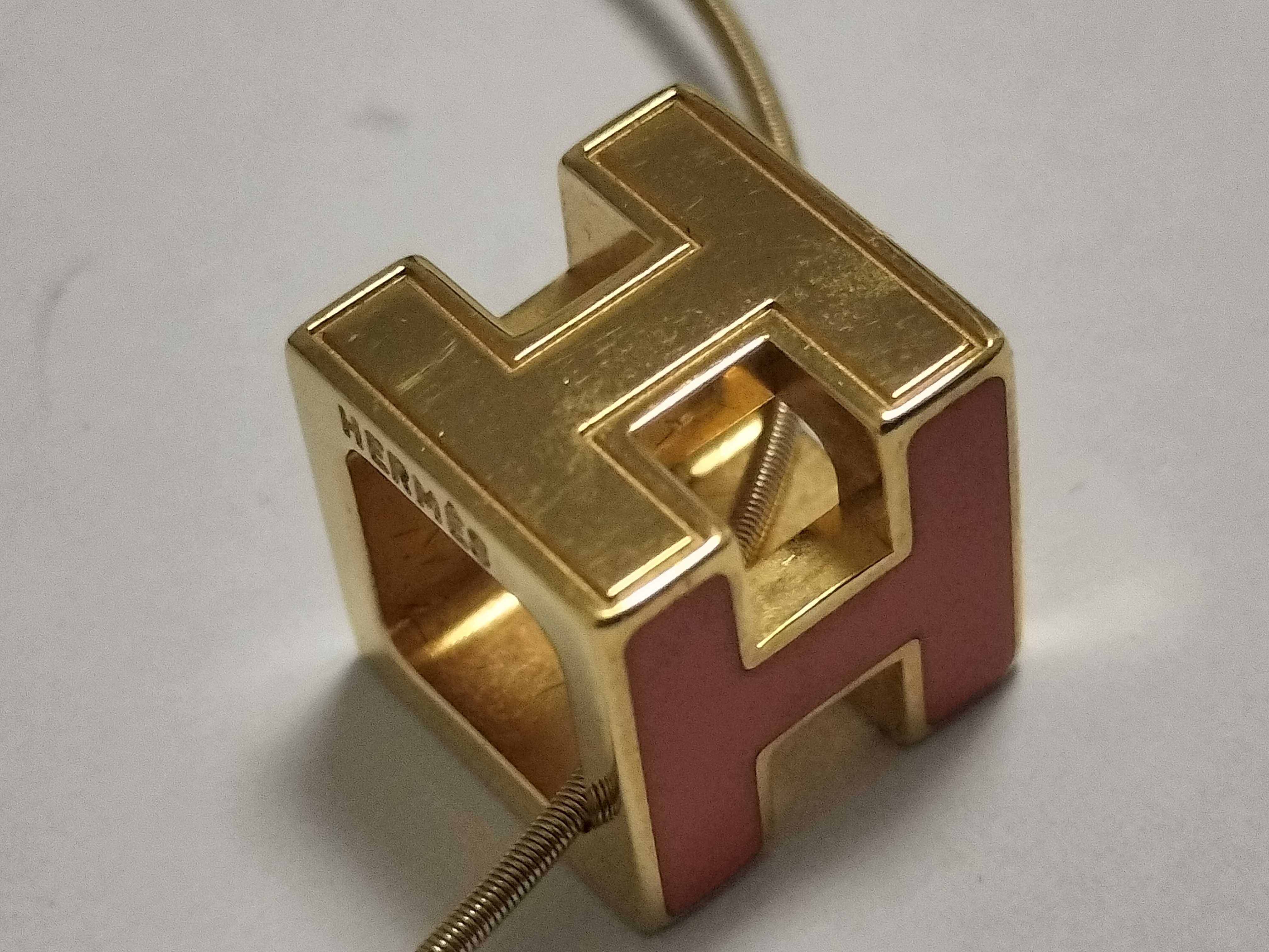 Cage d'H Orange Necklace with Box — view 9