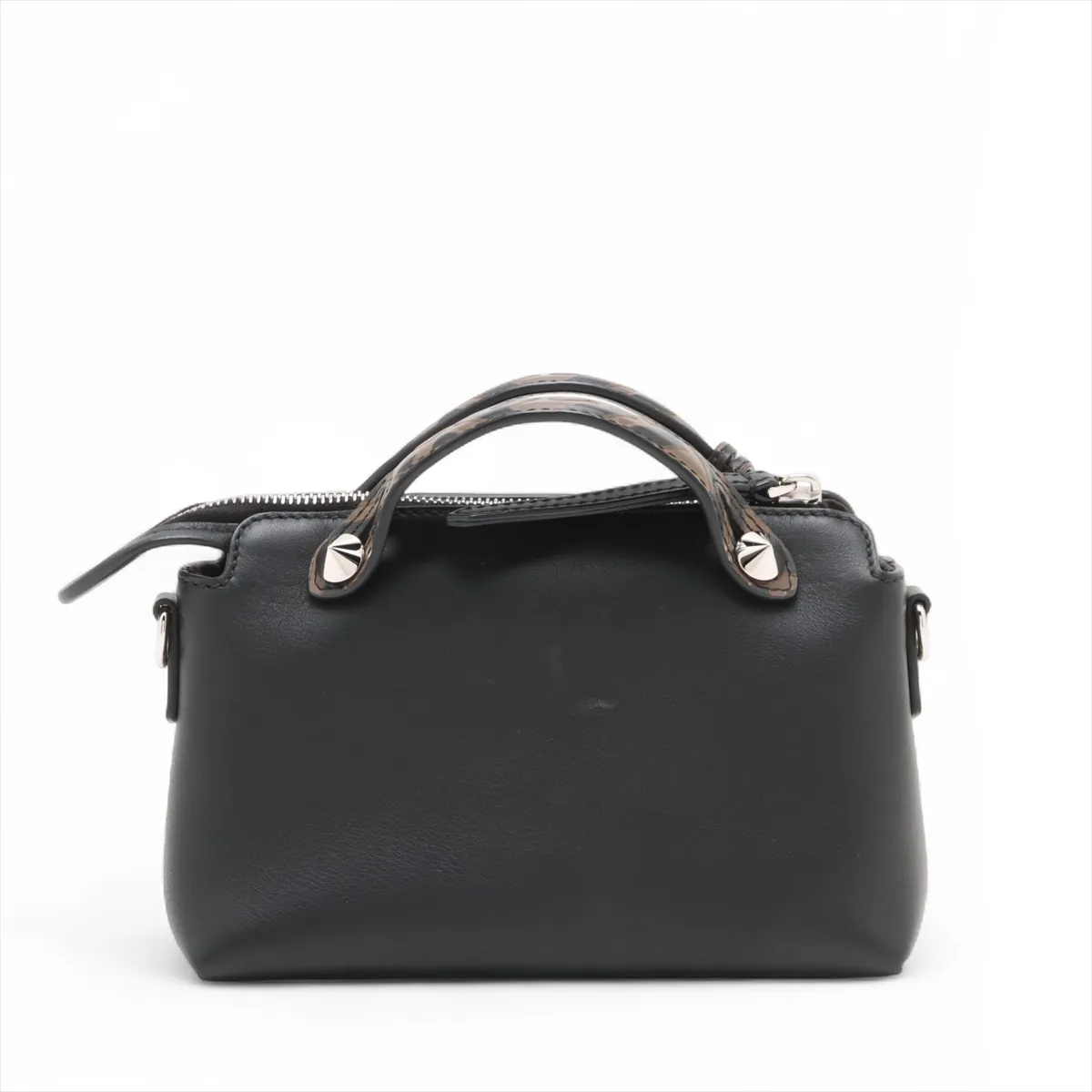 Visaway Mini Leather 2WAY Handbag Black 8BL145 — view 2