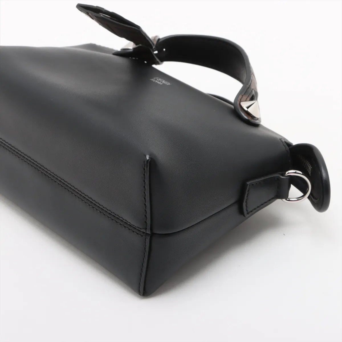 Visaway Mini Leather 2WAY Handbag Black 8BL145 — view 3