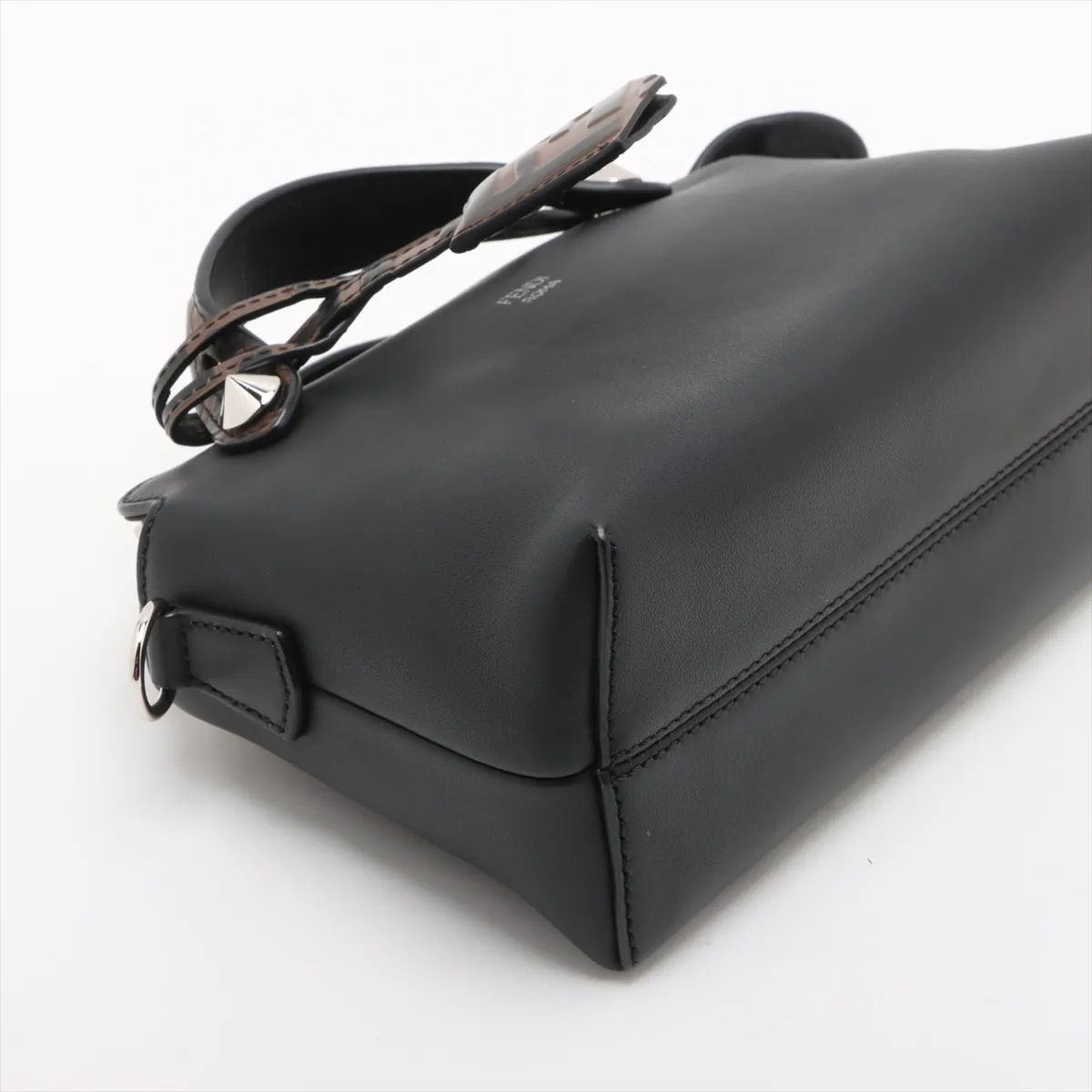 Visaway Mini Leather 2WAY Handbag Black 8BL145 — view 4