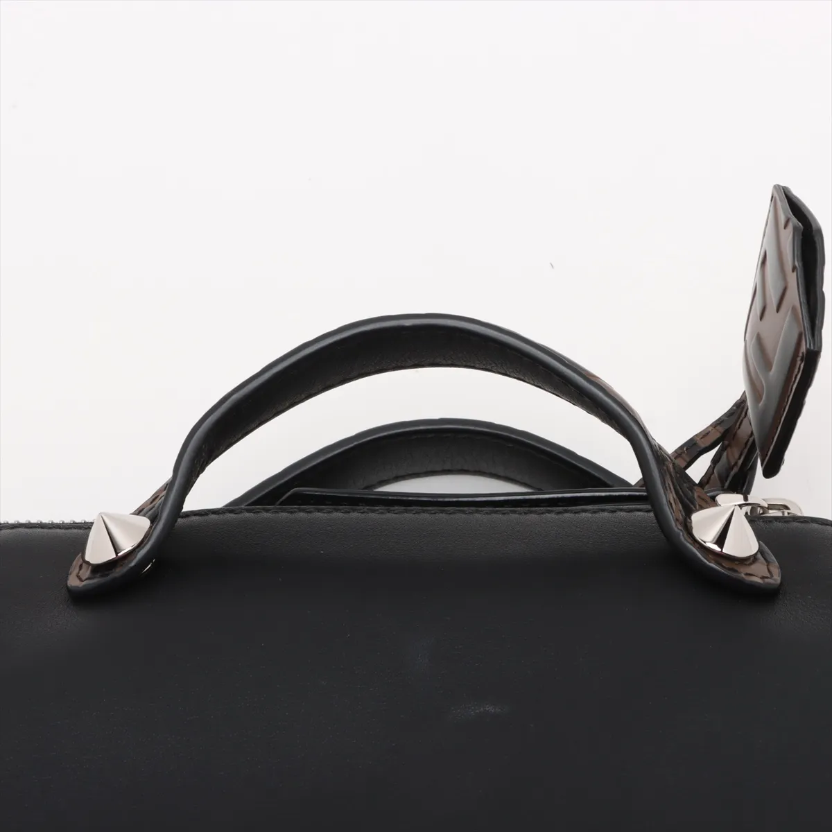 Visaway Mini Leather 2WAY Handbag Black 8BL145 — view 6