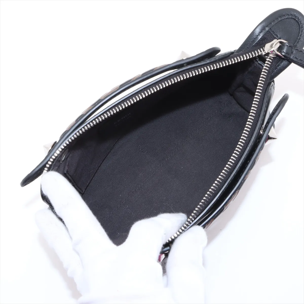 Visaway Mini Leather 2WAY Handbag Black 8BL145 — view 8