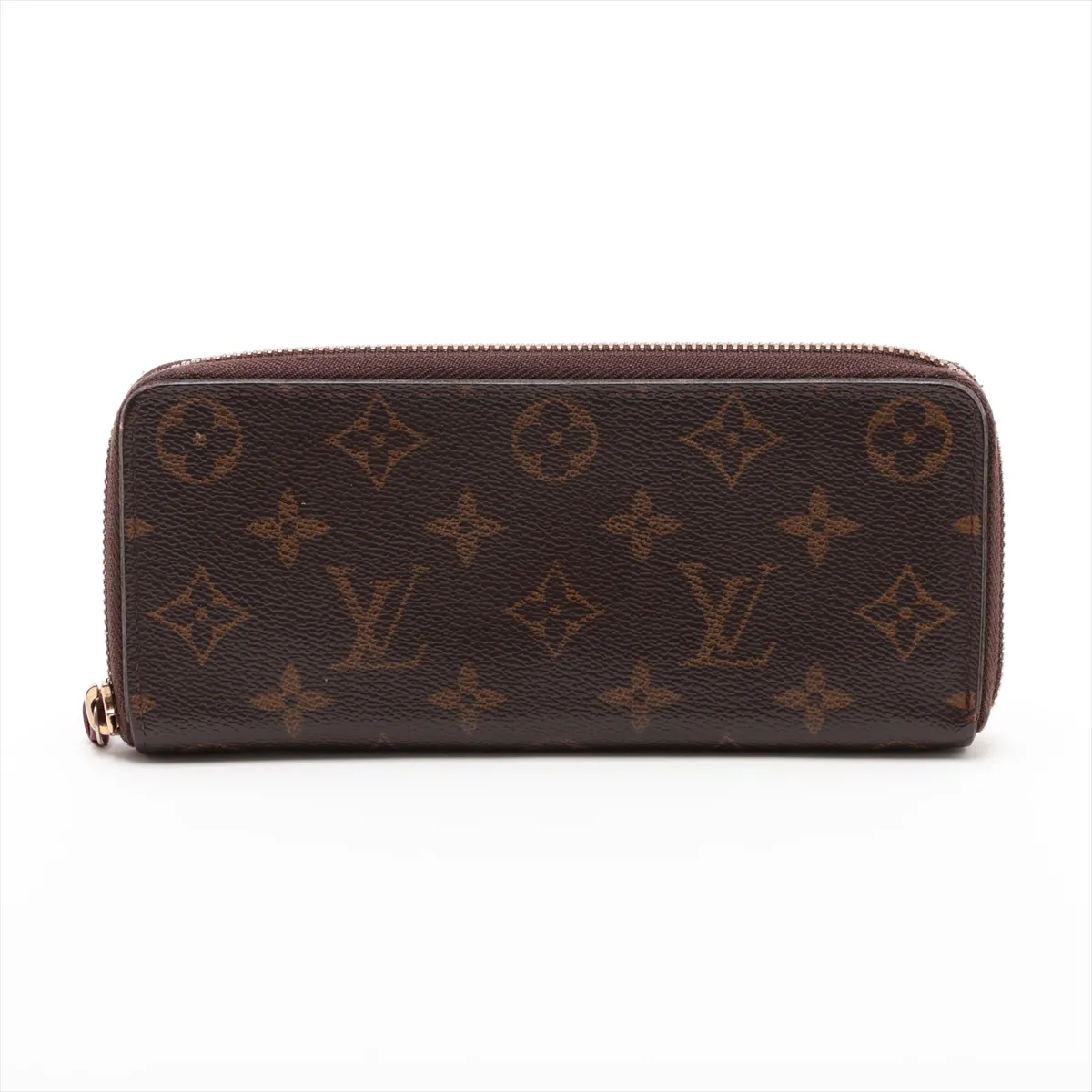 Monogram Portefeuille Clemence M60742 SP2108 Fuchsia Round Zip Wallet