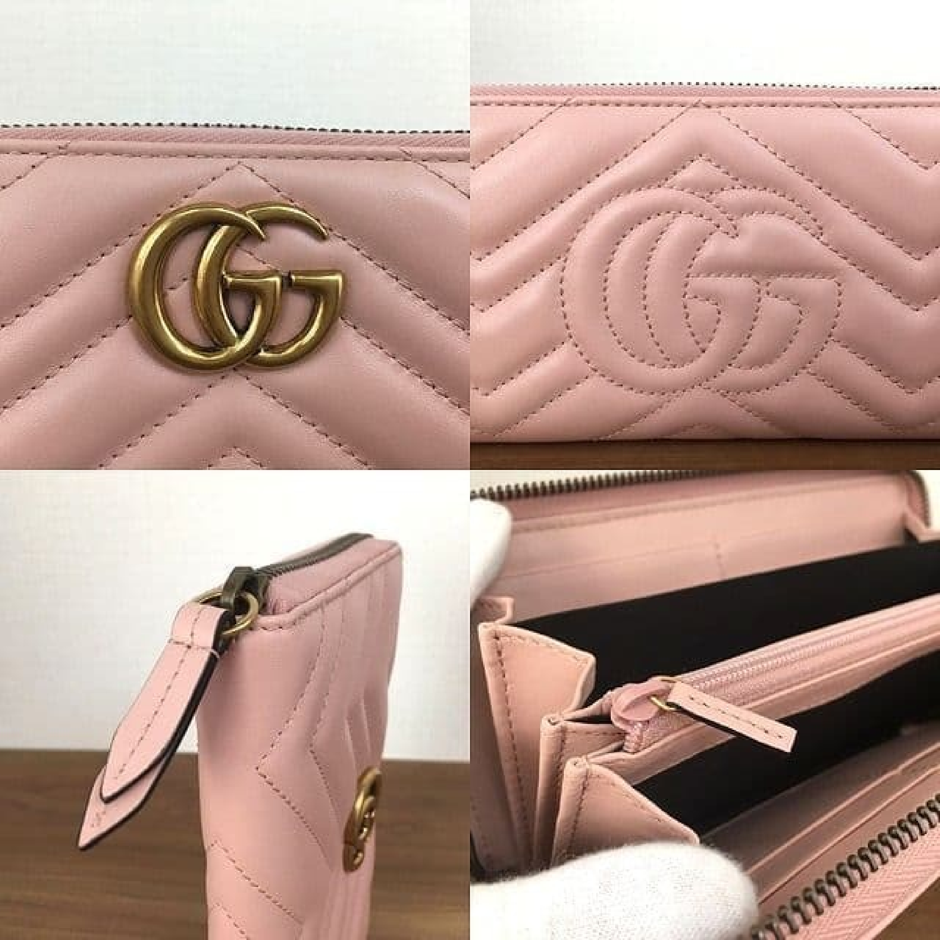 Round Zip Long Wallet, Light Pink, 443123 (Wallet) — view 4