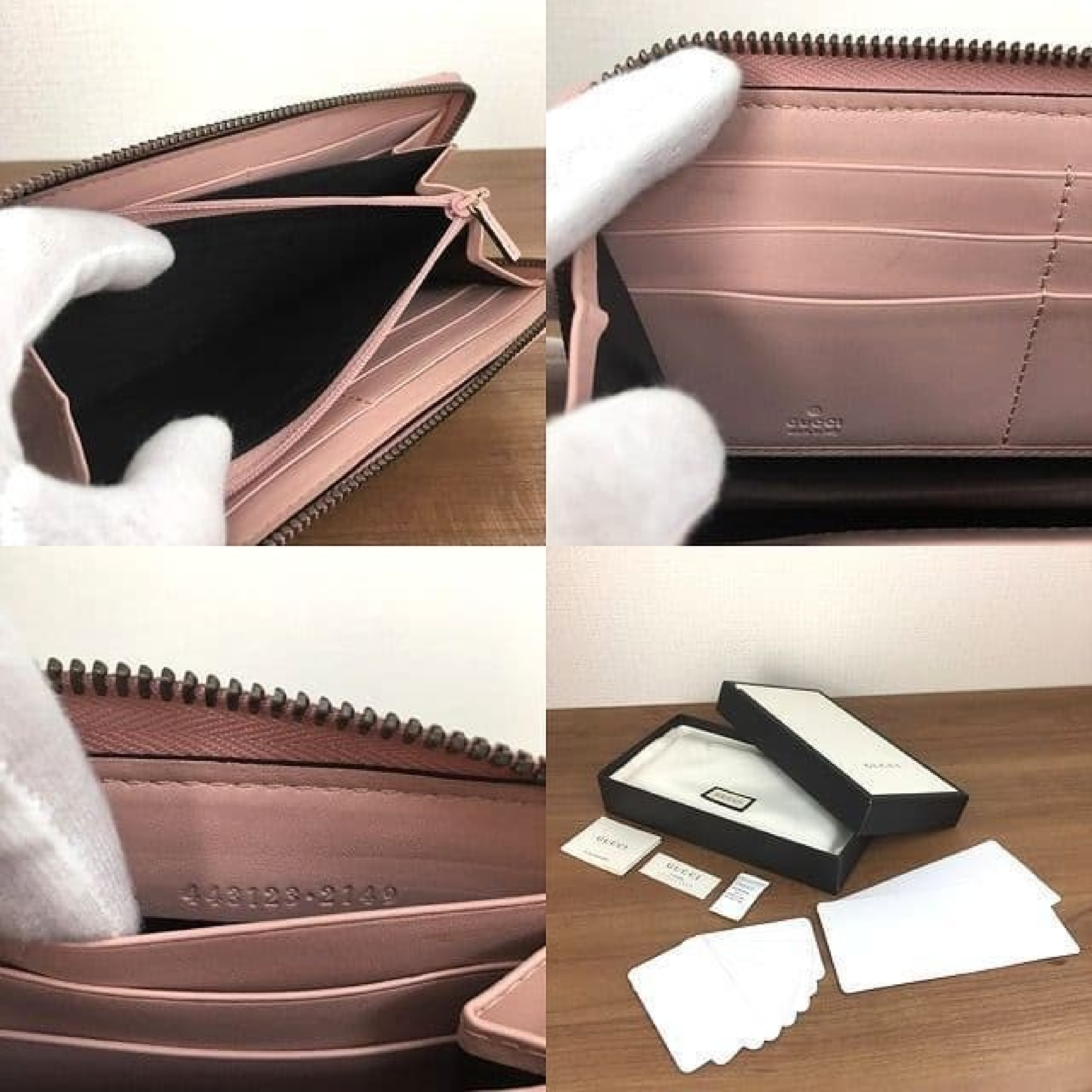 Round Zip Long Wallet, Light Pink, 443123 (Wallet) — view 5