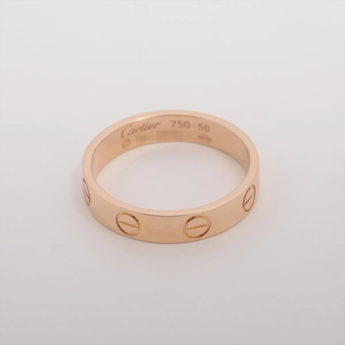 Mini Love Ring 750 (PG) 2.9g Size 50 Name RL4431 Metal imperfections — view 2