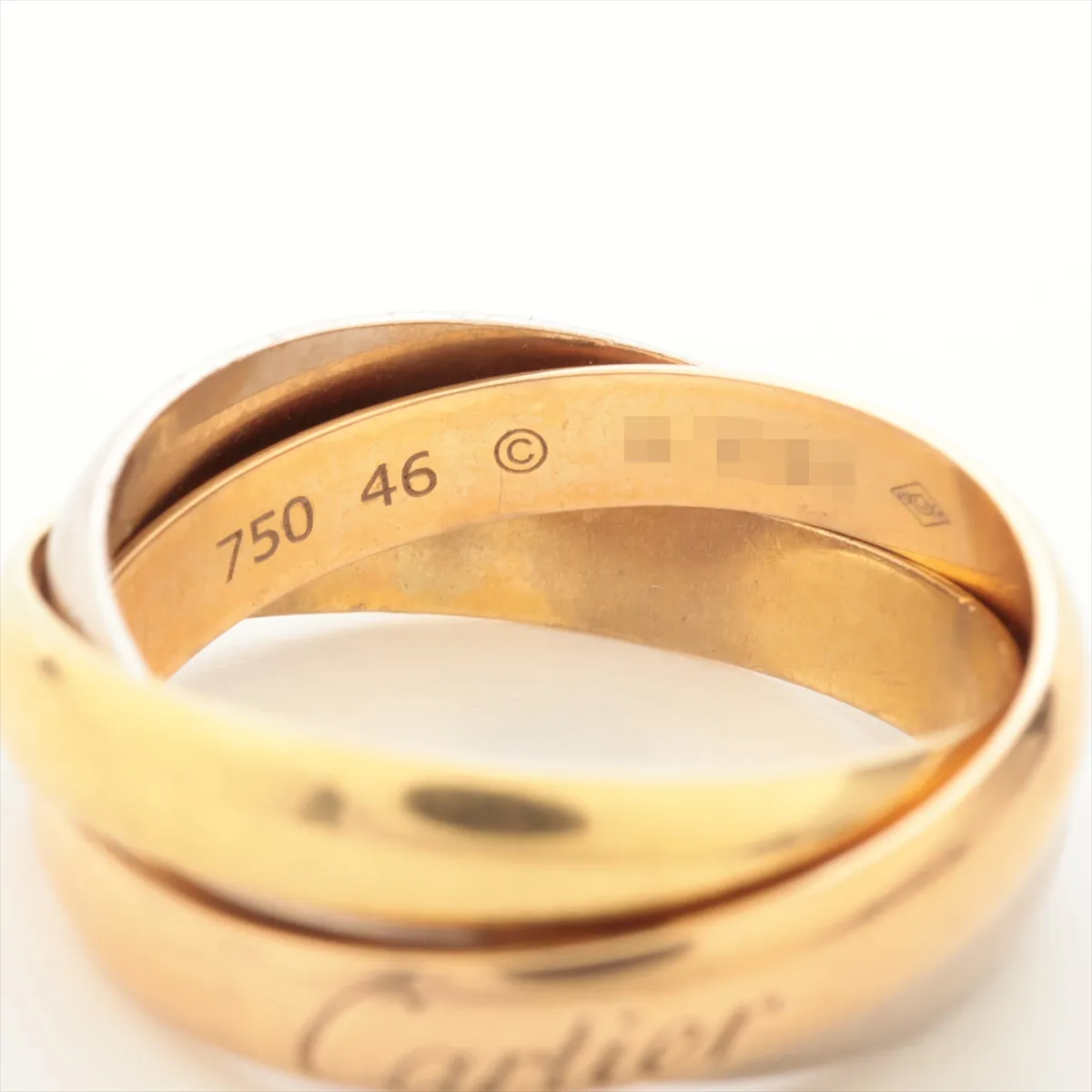 Trinity Ring 750 (Yellow Gold x Pink Gold x White Gold) 4.4g Size 46 Name IL3522 — view 3