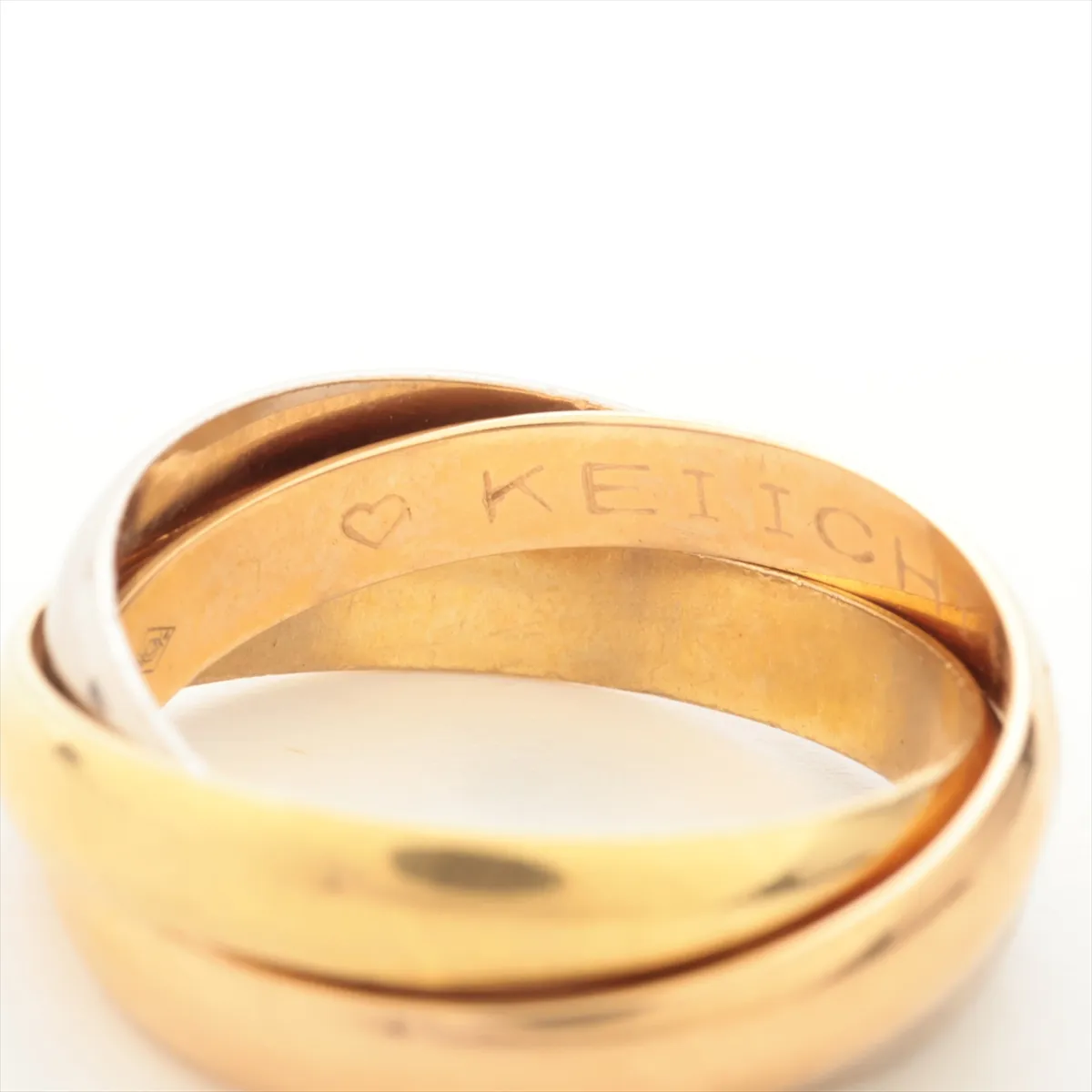 Trinity Ring 750 (Yellow Gold x Pink Gold x White Gold) 4.4g Size 46 Name IL3522 — view 4