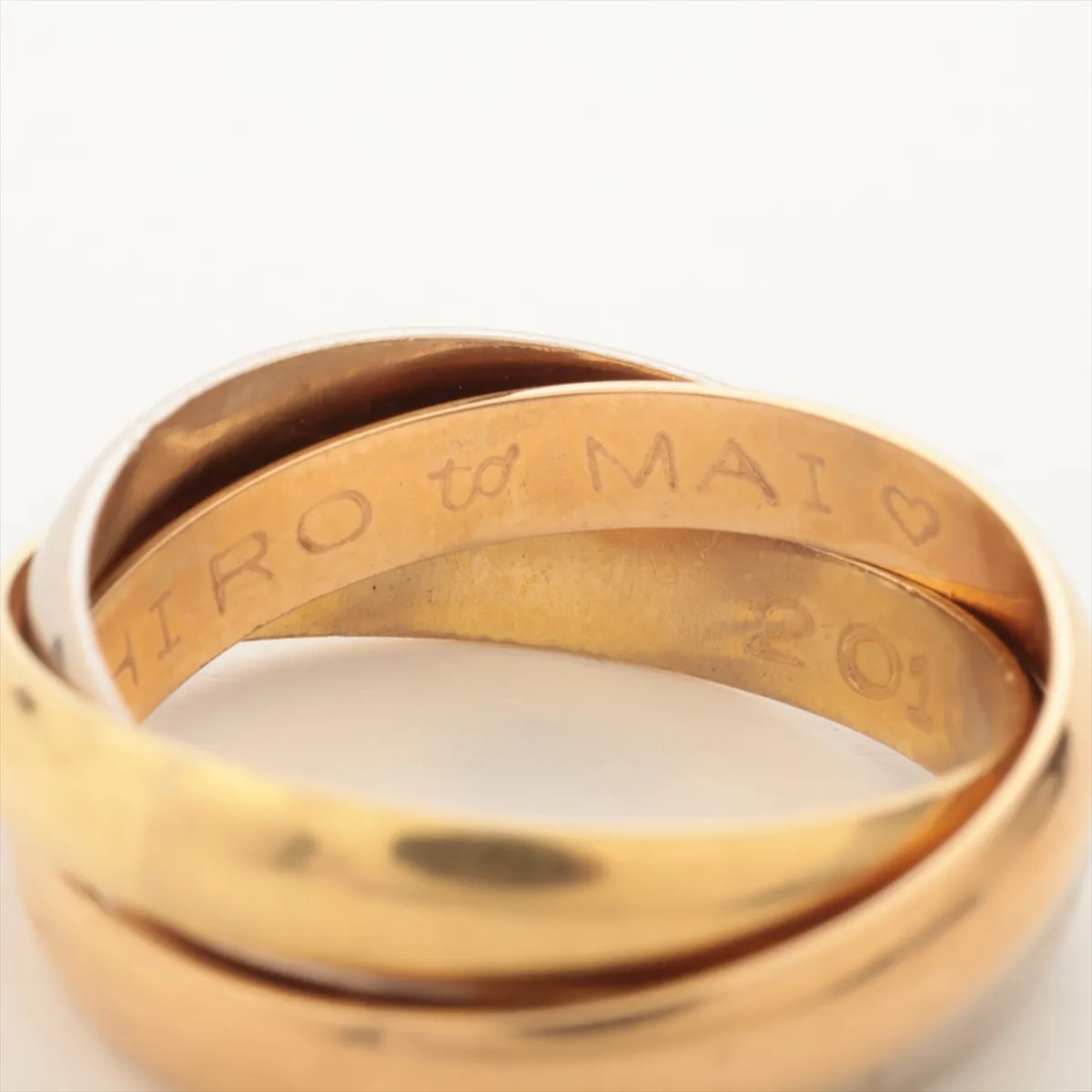 Trinity Ring 750 (Yellow Gold x Pink Gold x White Gold) 4.4g Size 46 Name IL3522 — view 5