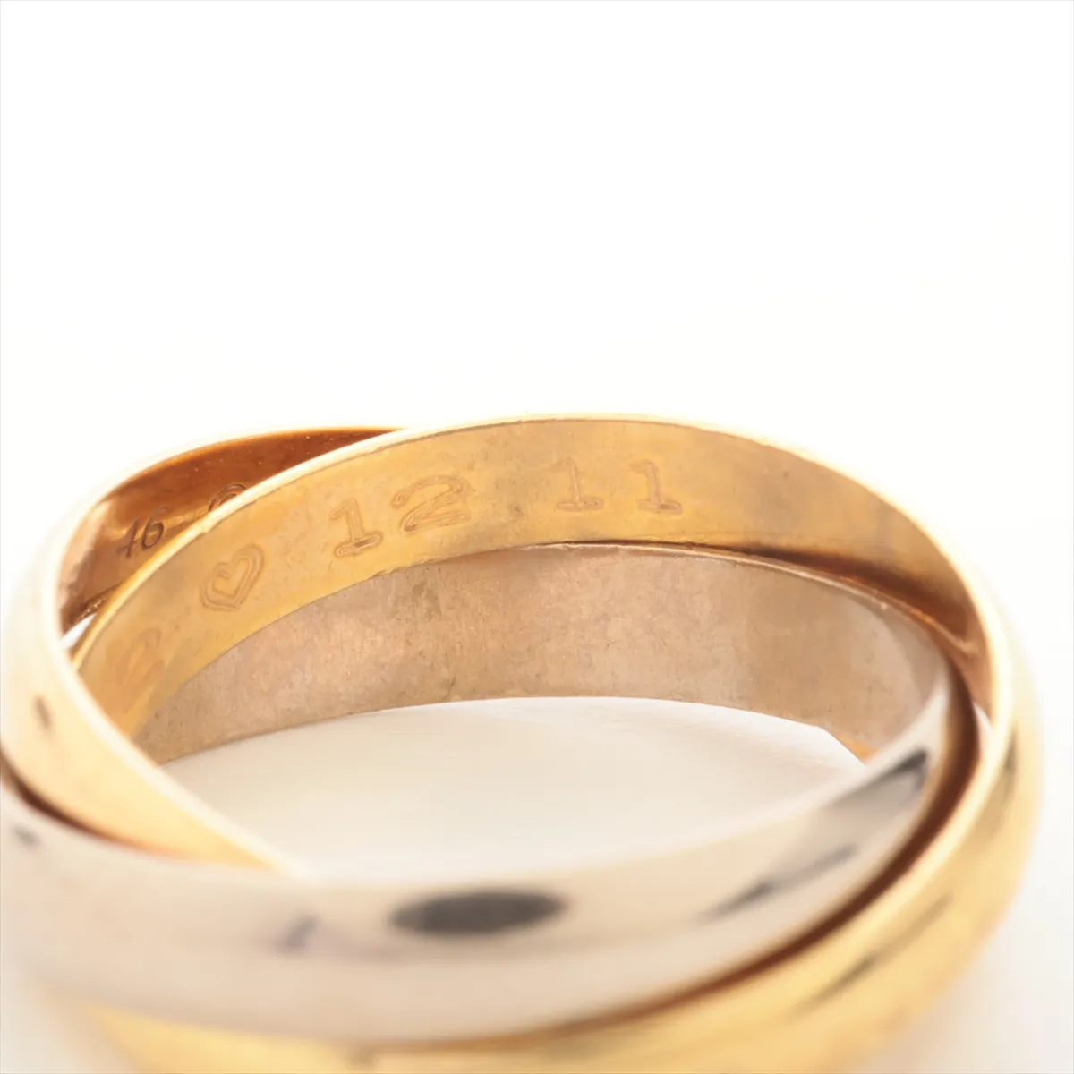 Trinity Ring 750 (Yellow Gold x Pink Gold x White Gold) 4.4g Size 46 Name IL3522 — view 7