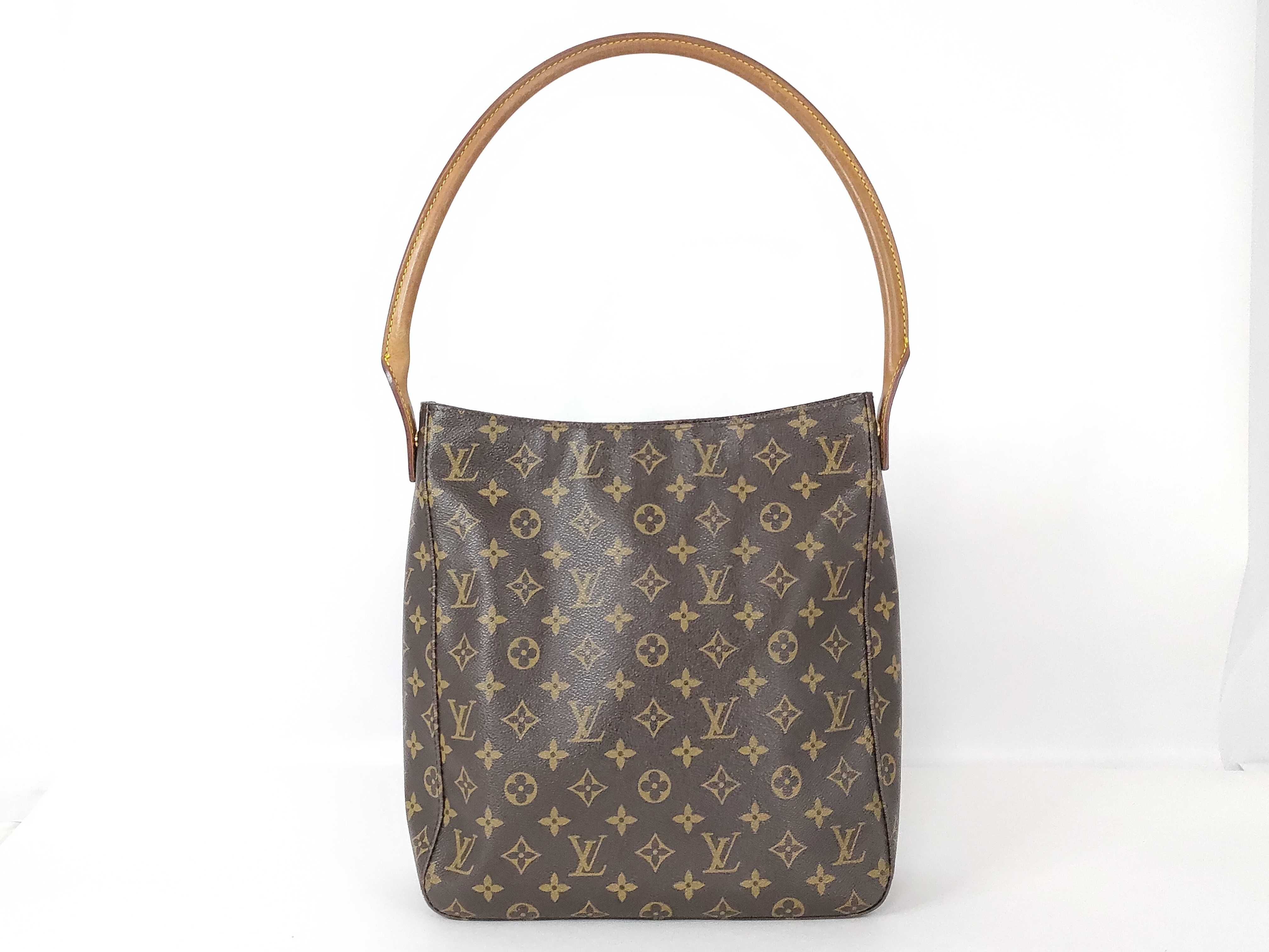Monogram Louis Vuitton M51145 Looping GM MI1819 Shoulder Bag Monogram Shoulder Bag