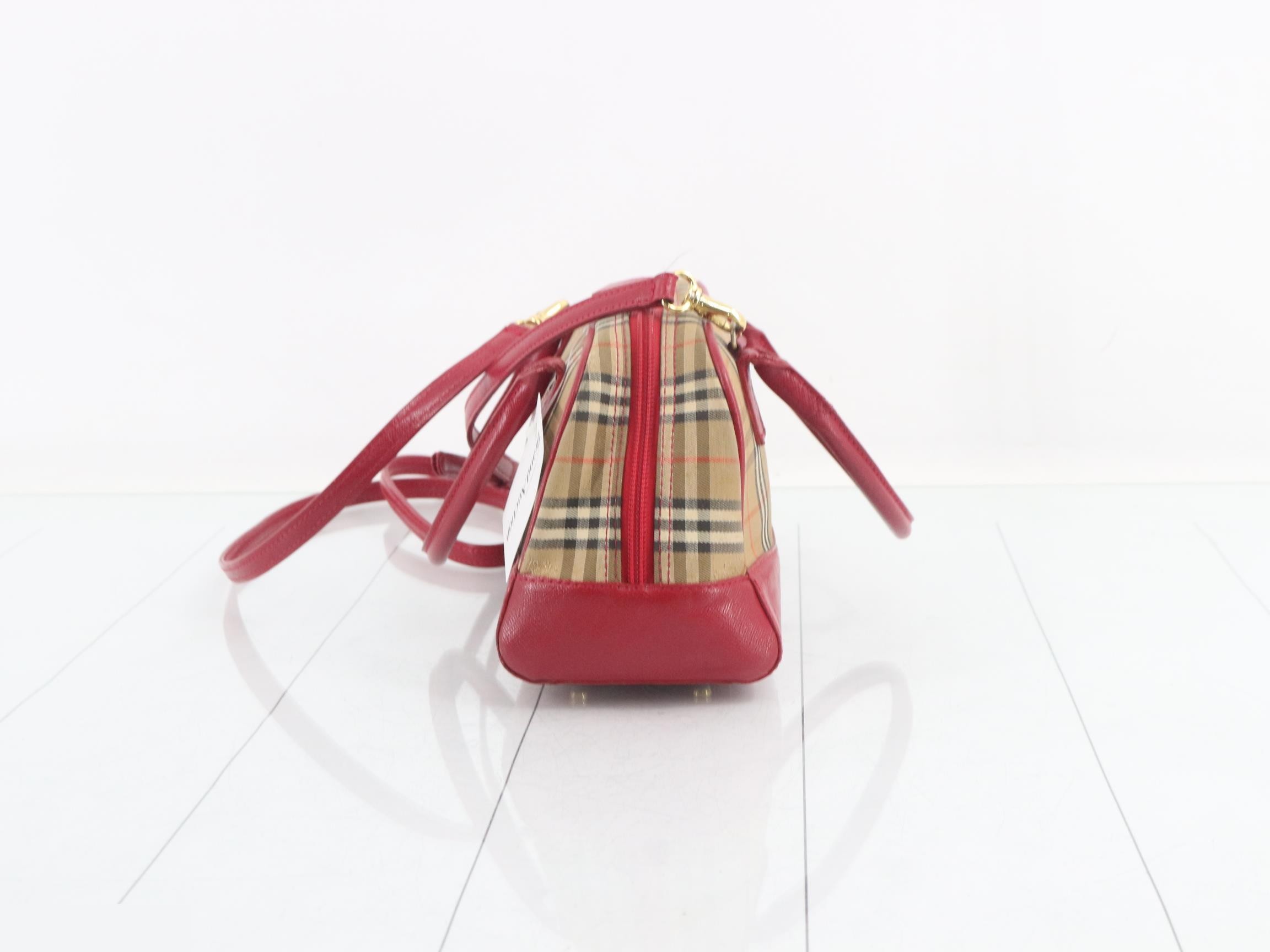 Nova check canvas handbag — view 3