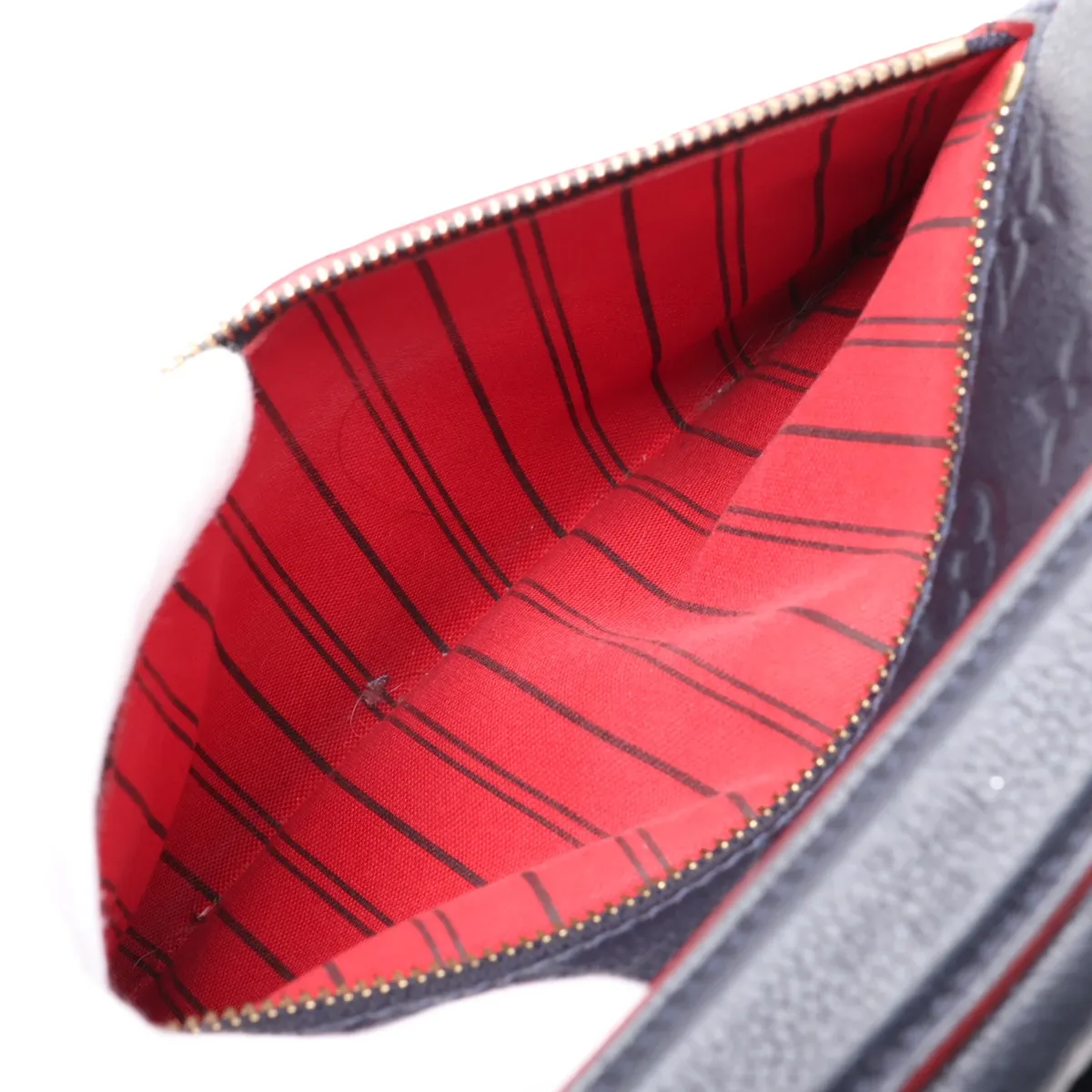 Monogram Empreinte Pochette Métis MM M44071 AR5200 Navy x Red (RFID detected) — view 11