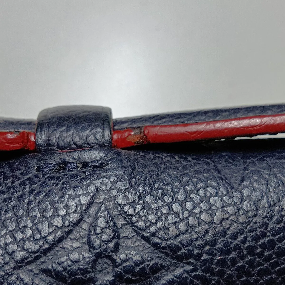 Monogram Empreinte Pochette Métis MM M44071 AR5200 Navy x Red (RFID detected) — view 14