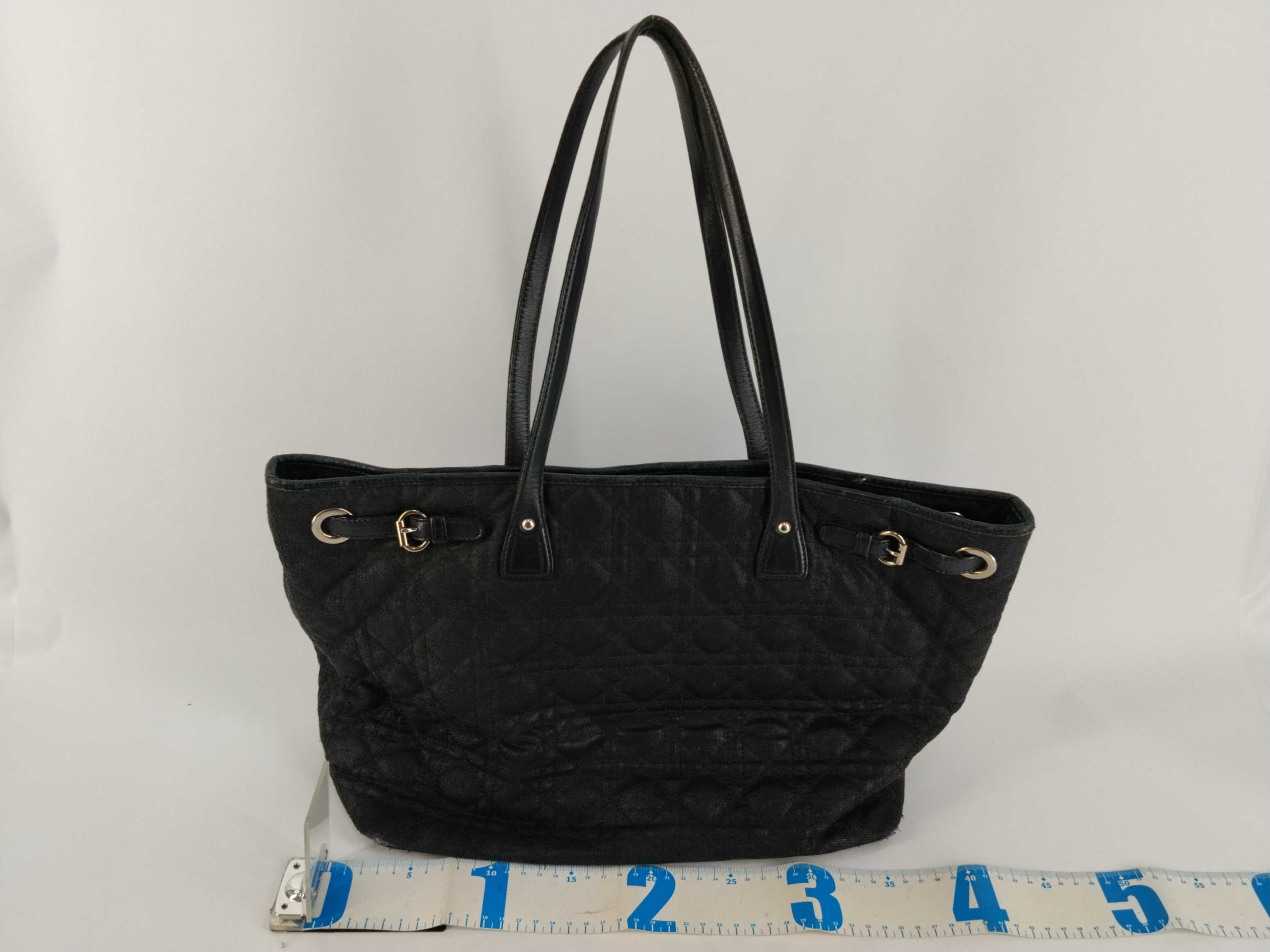 Panarea Cannage Black Tote Bag — view 2