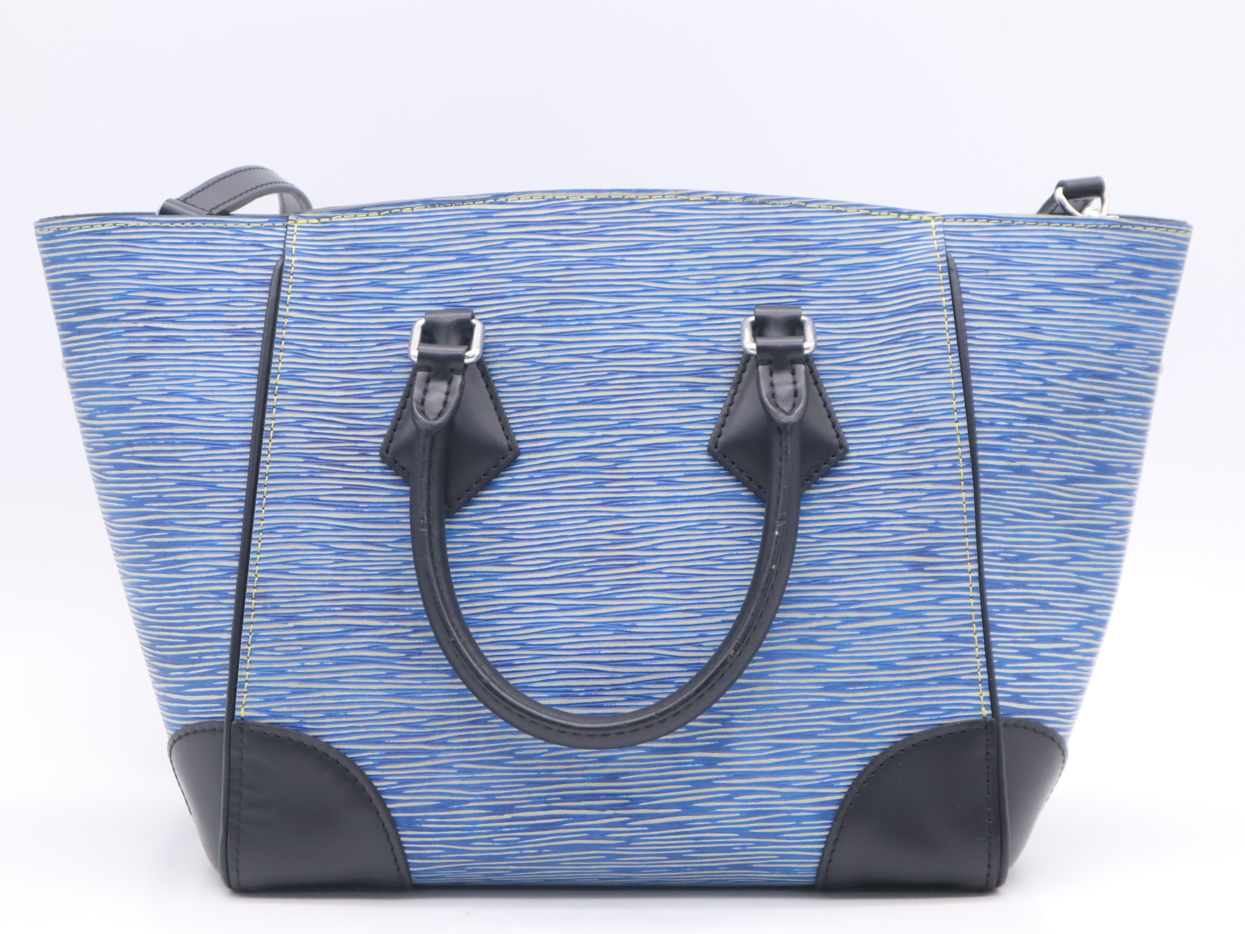M50841 Epi Denim Phoenix PM Blue Black Handbag with Shoulder Strap — view 2