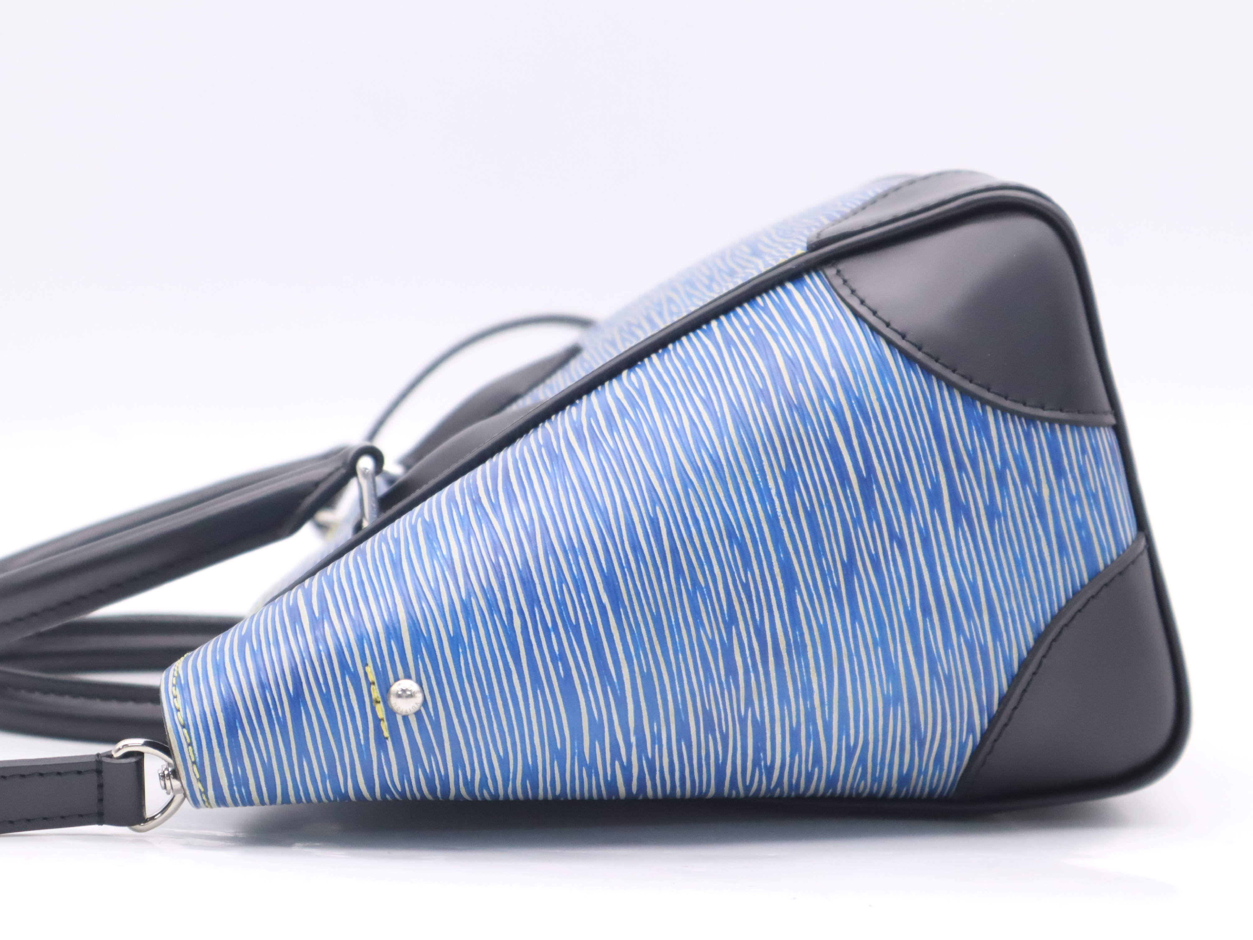 M50841 Epi Denim Phoenix PM Blue Black Handbag with Shoulder Strap — view 3