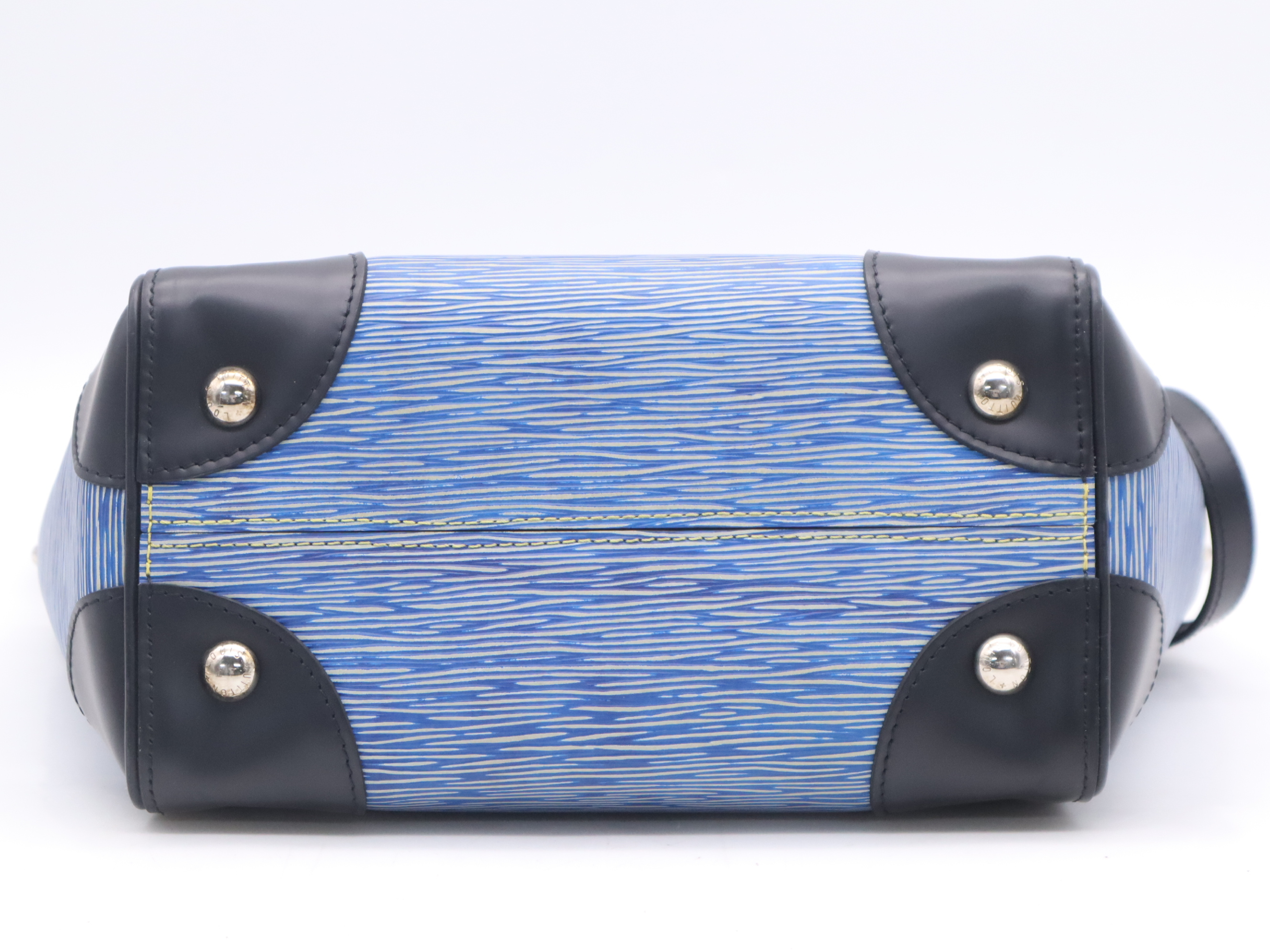 M50841 Epi Denim Phoenix PM Blue Black Handbag with Shoulder Strap — view 4