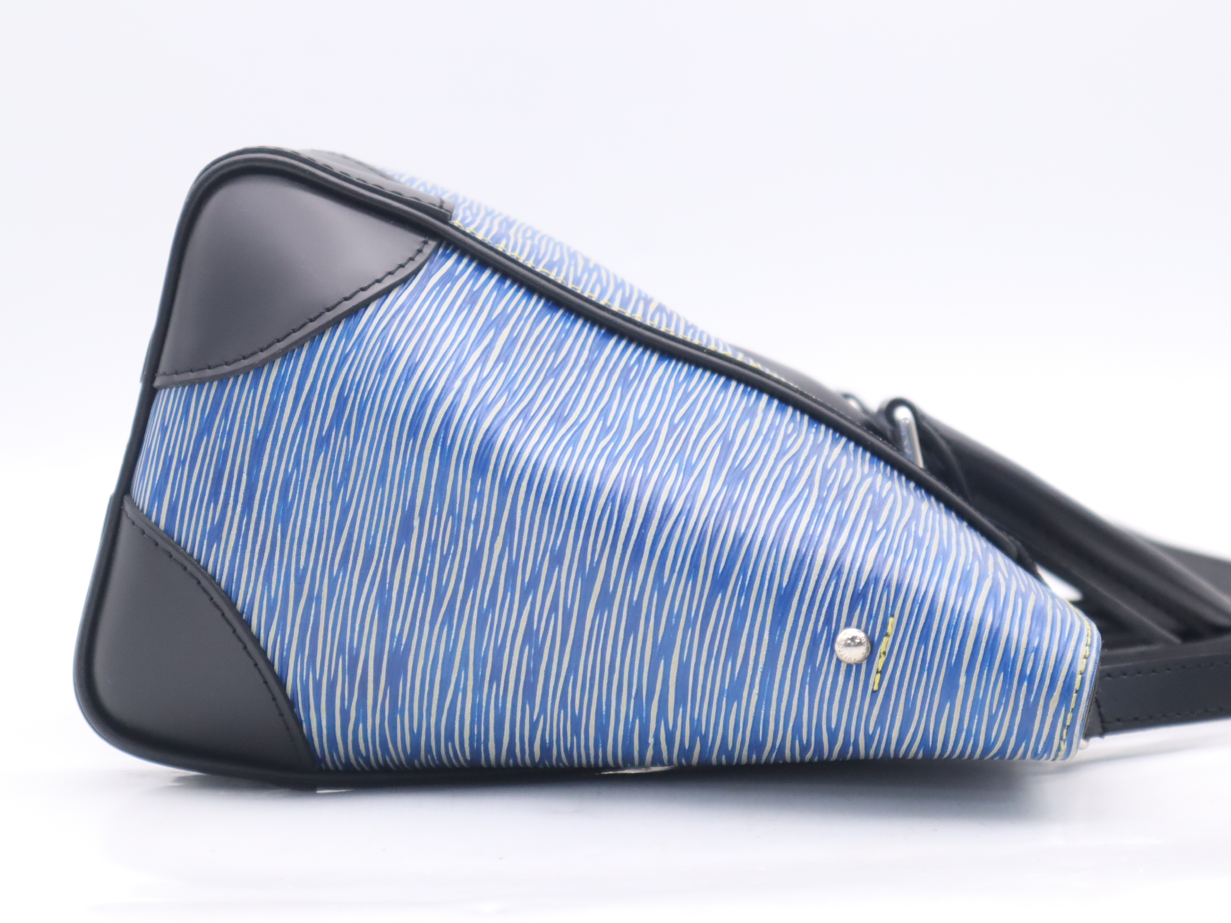 M50841 Epi Denim Phoenix PM Blue Black Handbag with Shoulder Strap — view 5