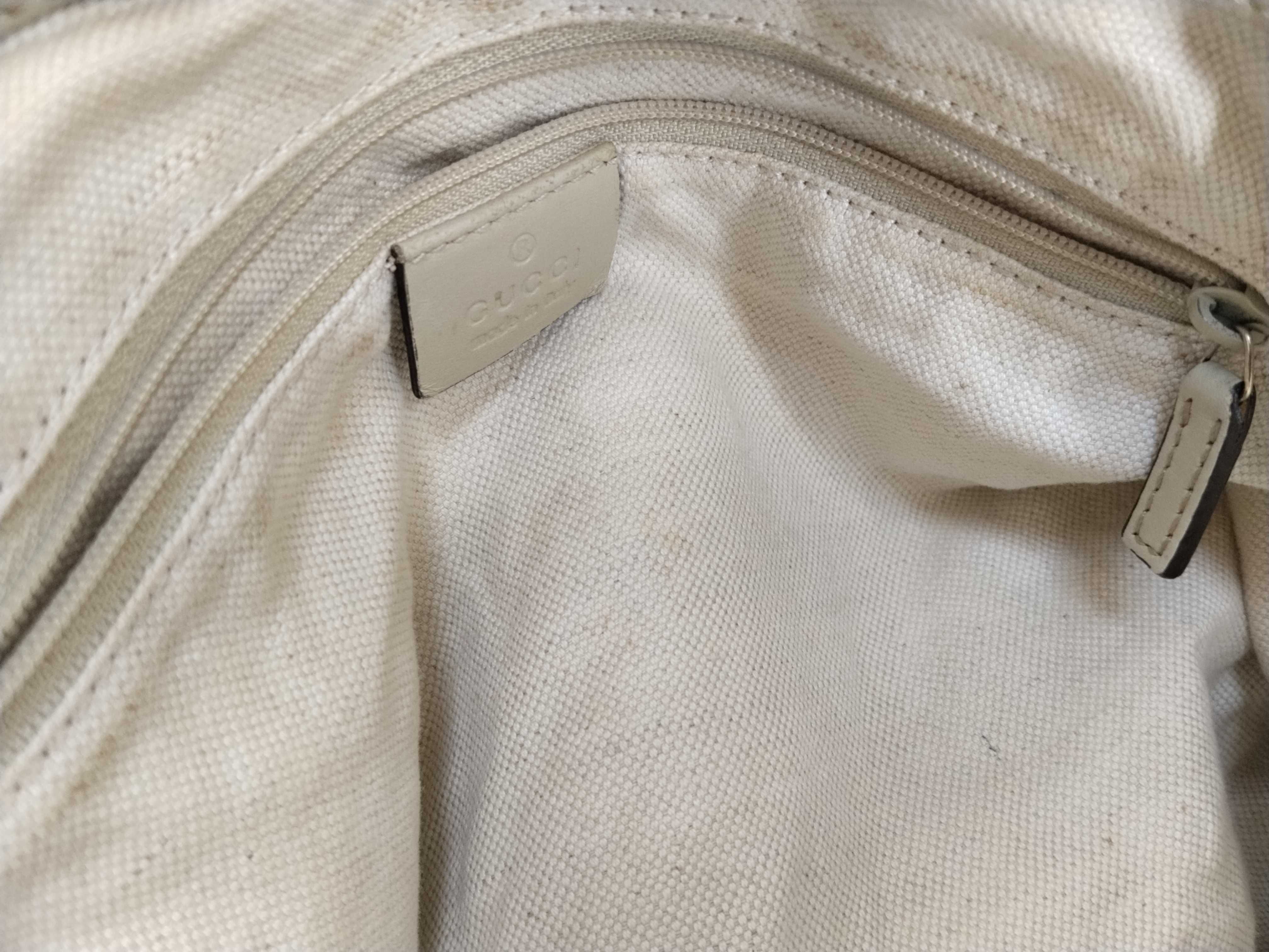 GG Canvas Sukey 2-Way Handbag, Beige x White, 247902 (Handbag) — view 13