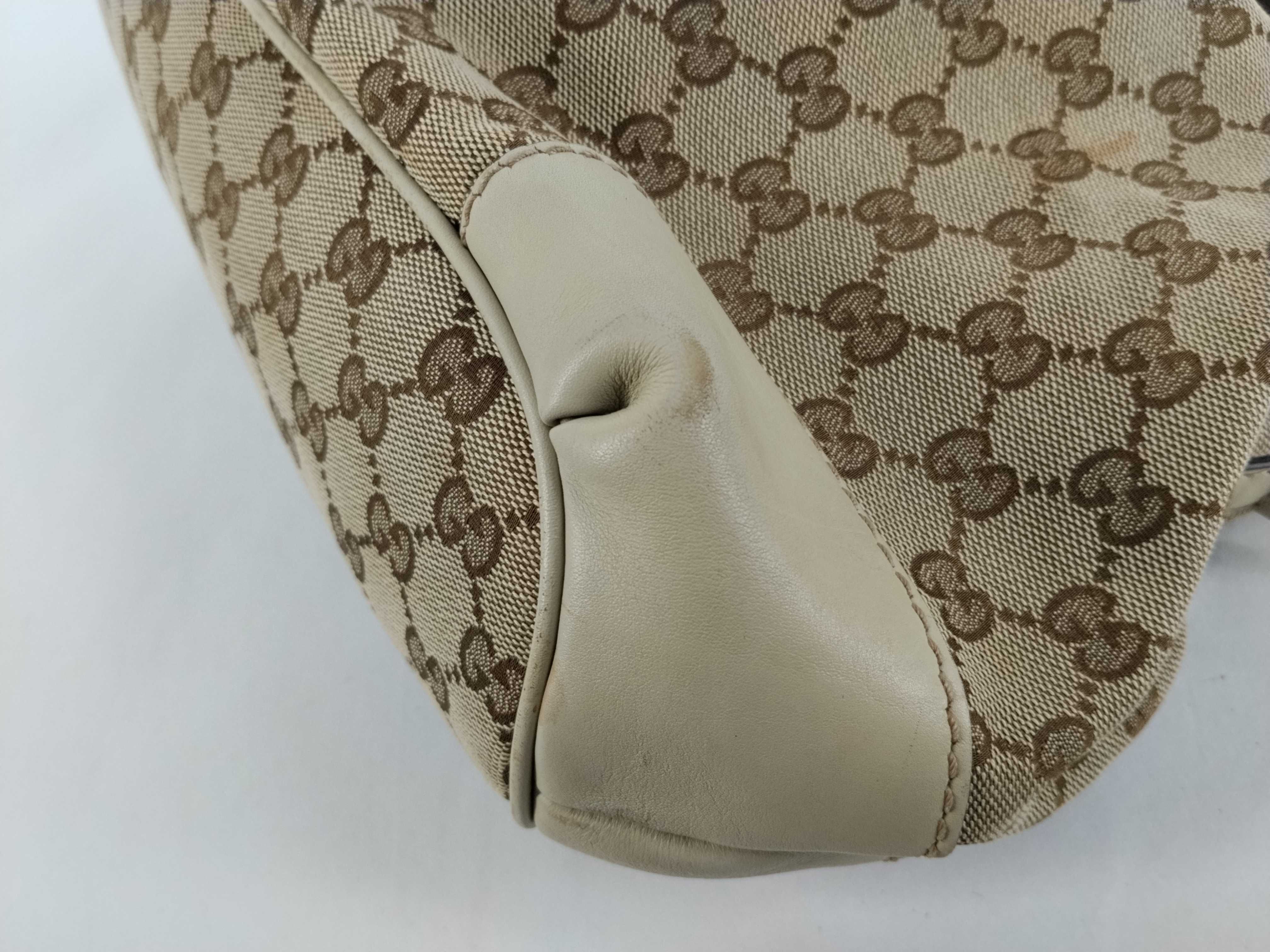 GG Canvas Sukey 2-Way Handbag, Beige x White, 247902 (Handbag) — view 6