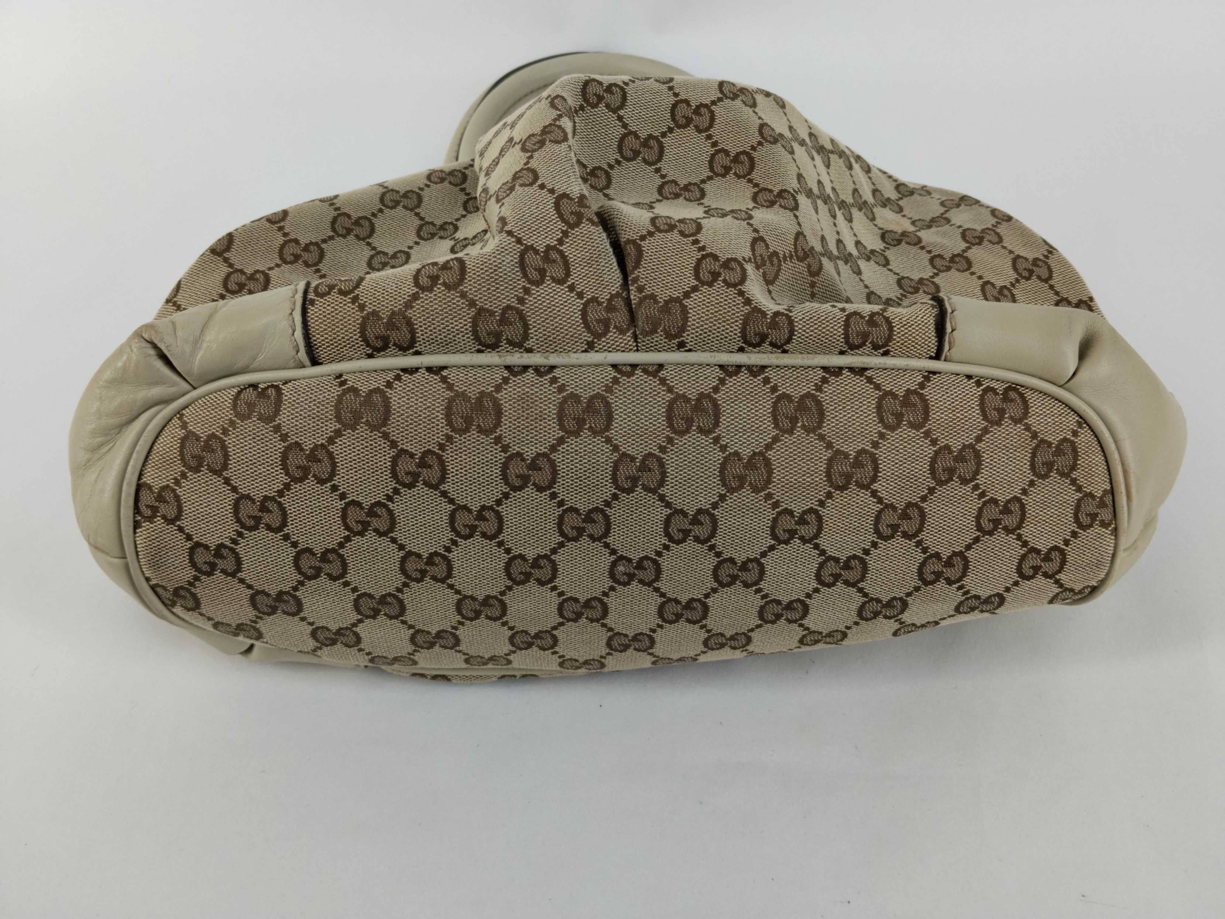 GG Canvas Sukey 2-Way Handbag, Beige x White, 247902 (Handbag) — view 7