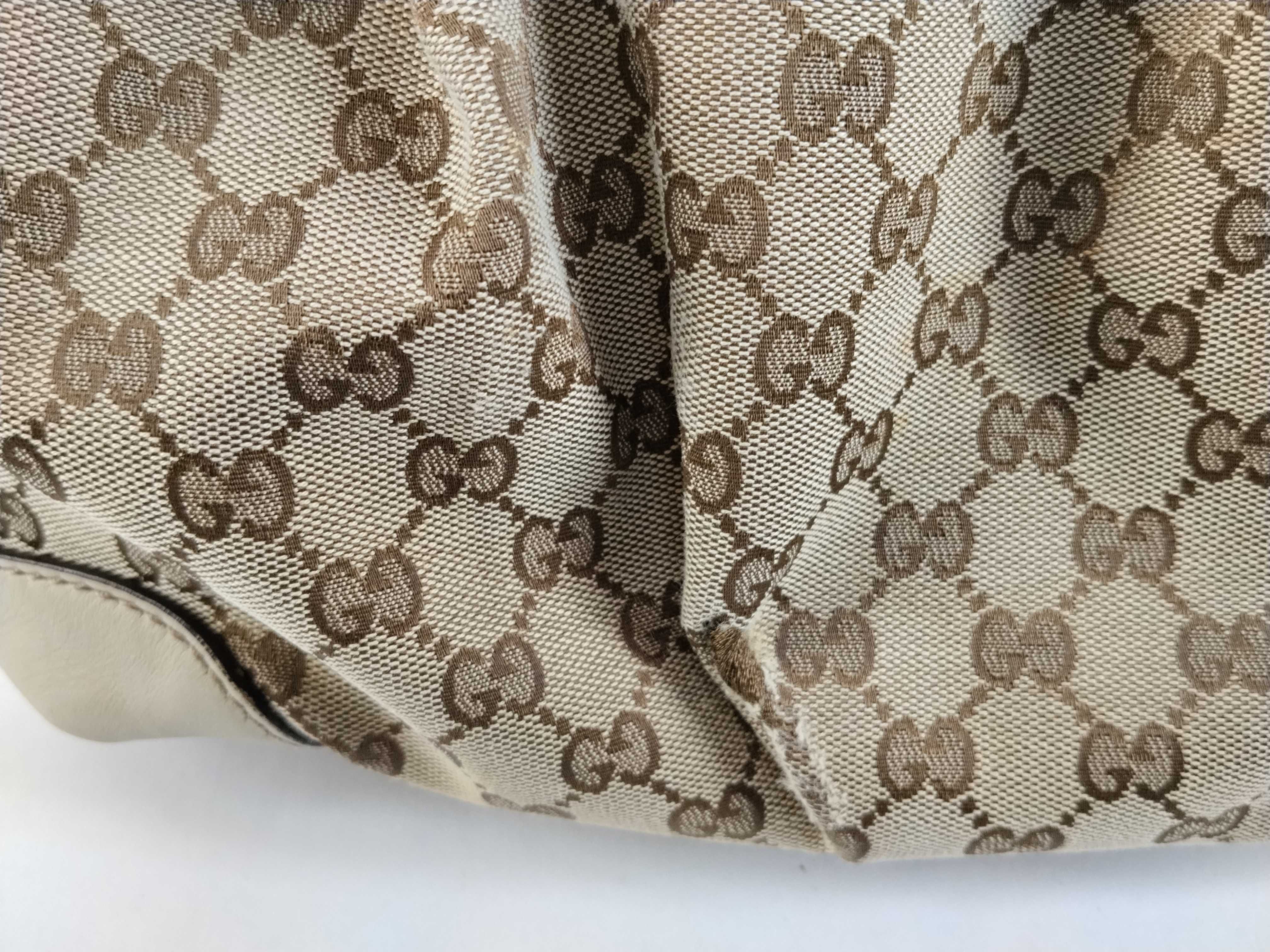 GG Canvas Sukey 2-Way Handbag, Beige x White, 247902 (Handbag) — view 9