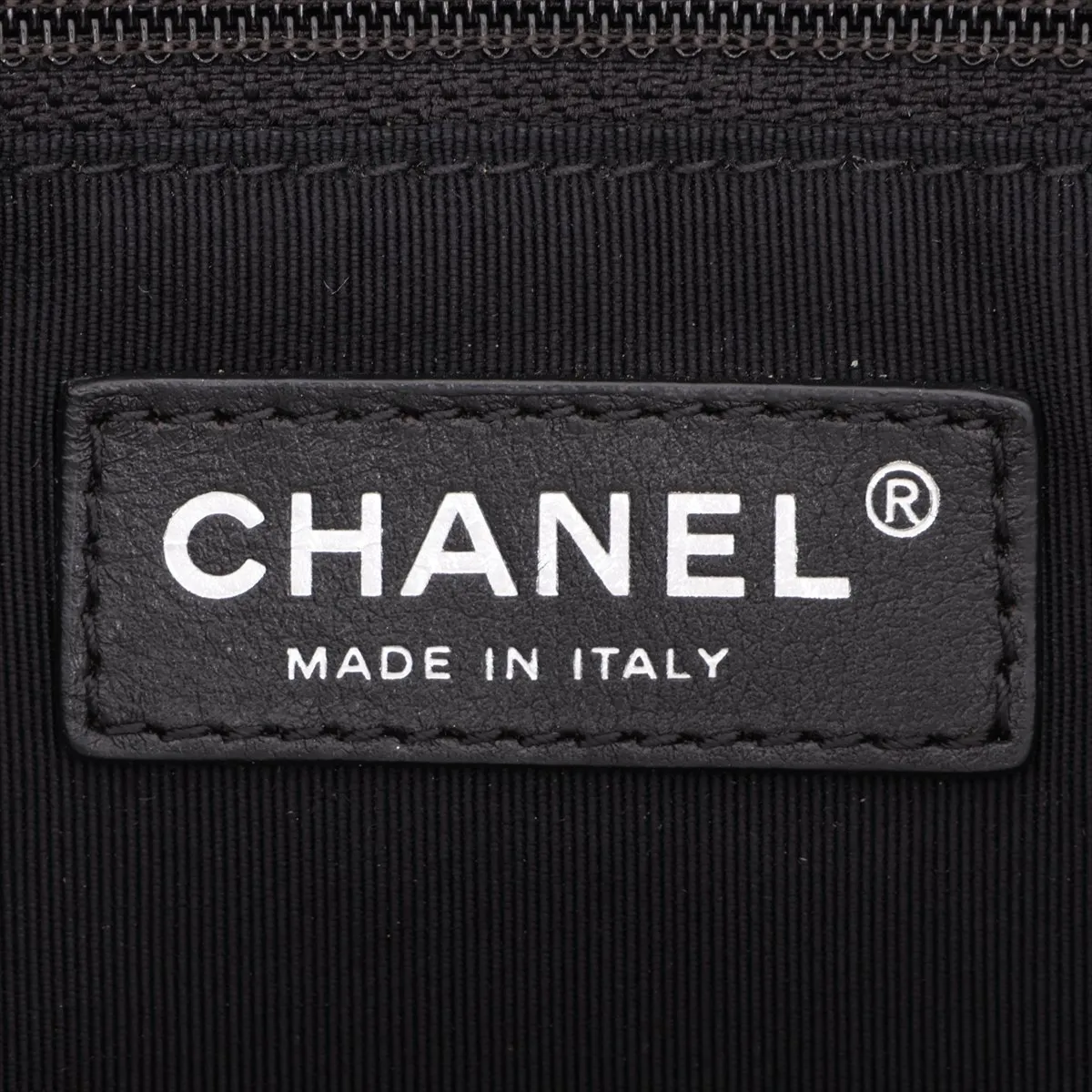 Matelassé Leather Single Flap Double Chain Bag, Black with Gunmetal Hardware, 14520808, Serial Number 14 — view 9