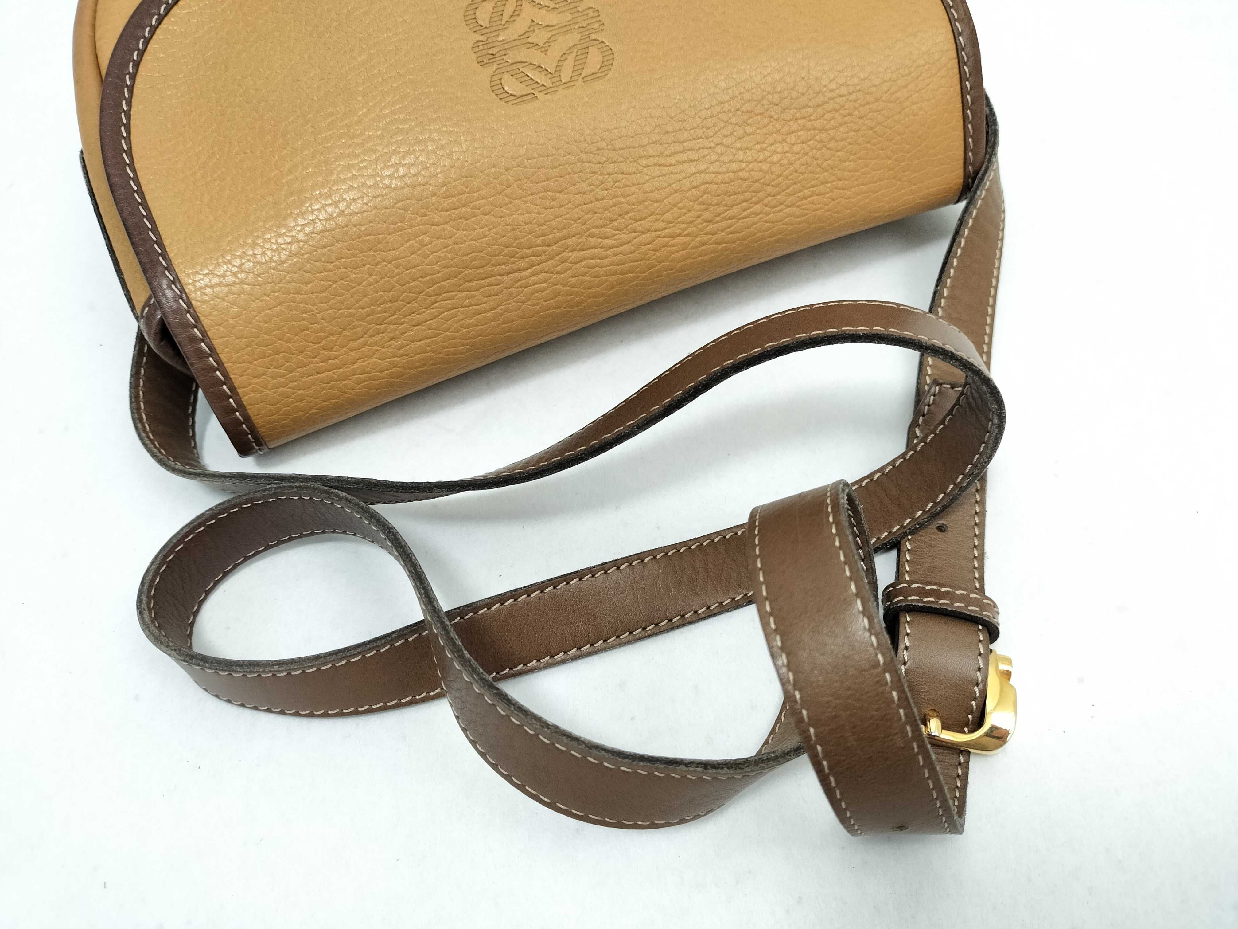 (Loewe) Shoulder Bag, Mustard Yellow, Anagram Shoulder Bag — view 3