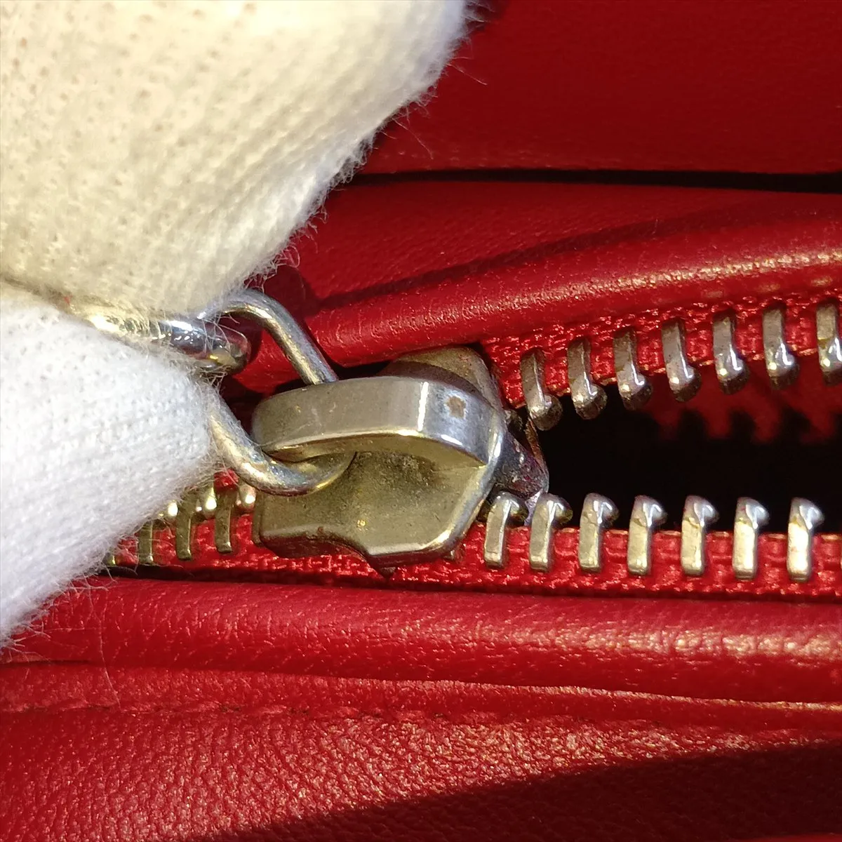 Lady Dior Cannage Leather 2-Way Handbag, Red — view 12
