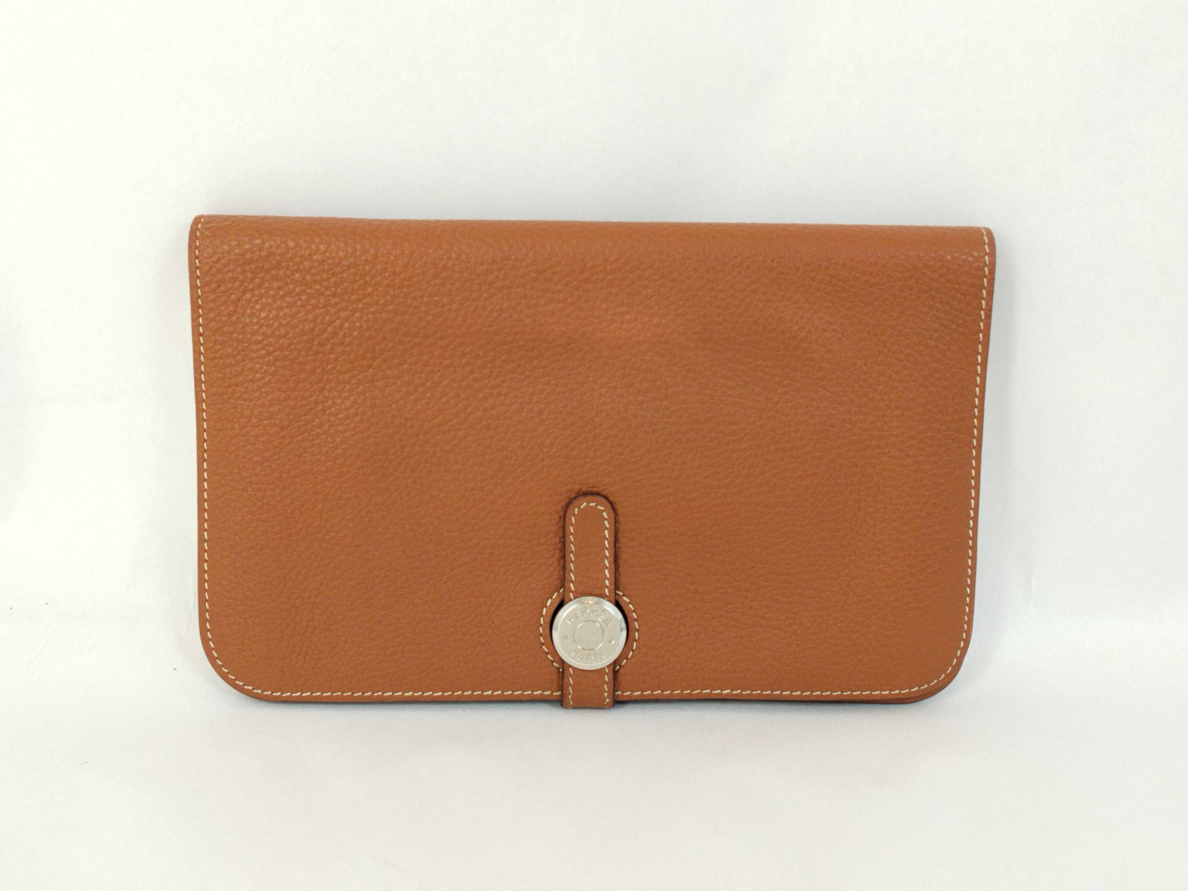Dogon GM Long Wallet, Leather, Silver Hardware, Stamped