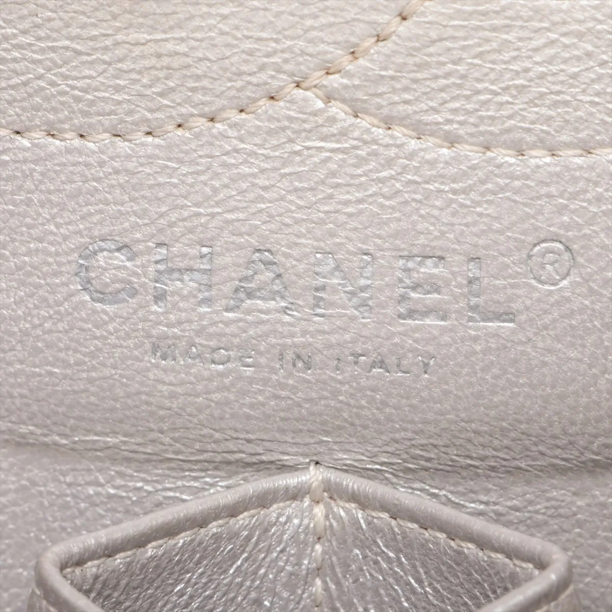 Matelassé 2.55 Leather Double Flap Double Chain Bag, Silver, Silver Hardware, 12625370, Serial Number 12, A37586 — view 11