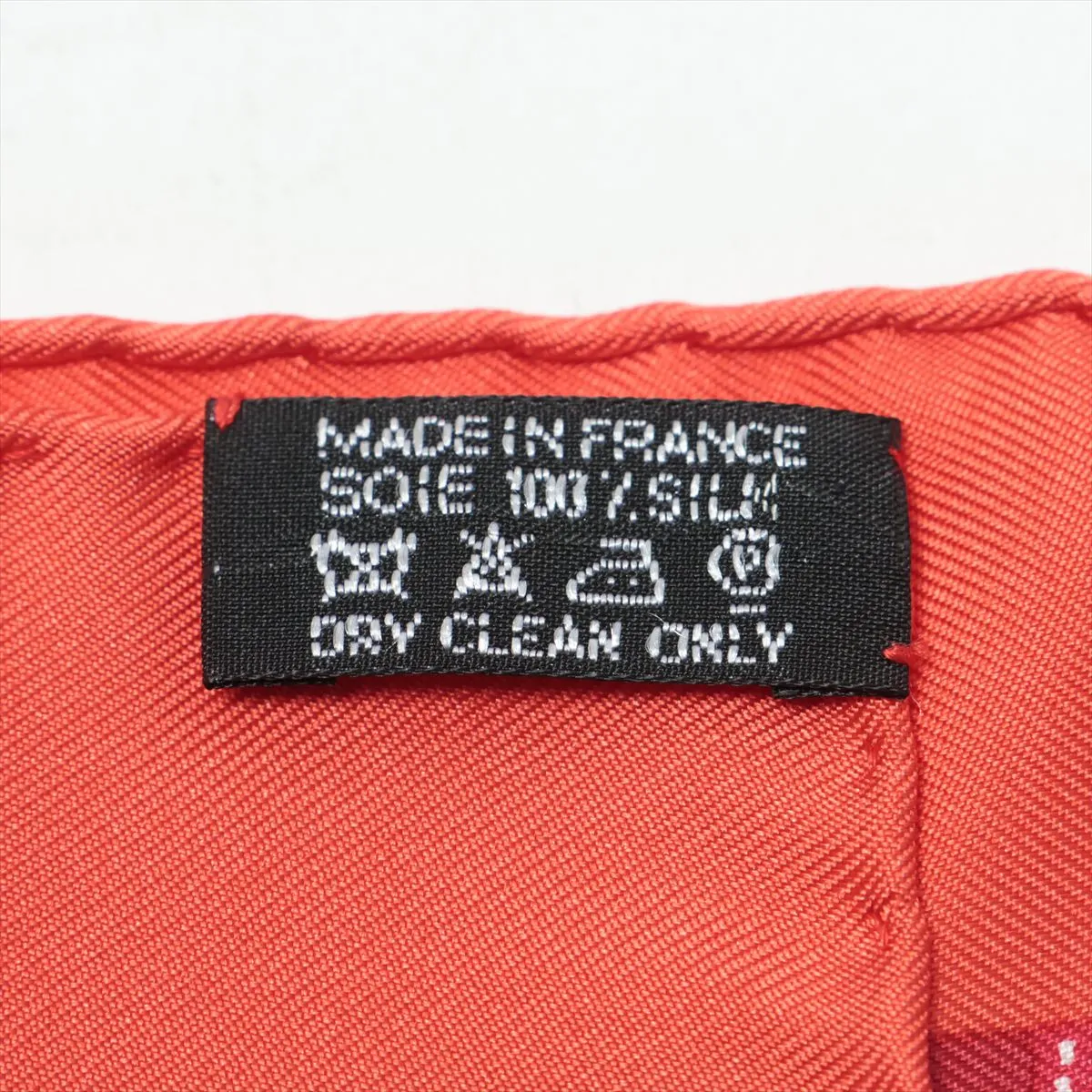 Carre 45 Bolduc Ribbon Scarf Silk Red — view 7