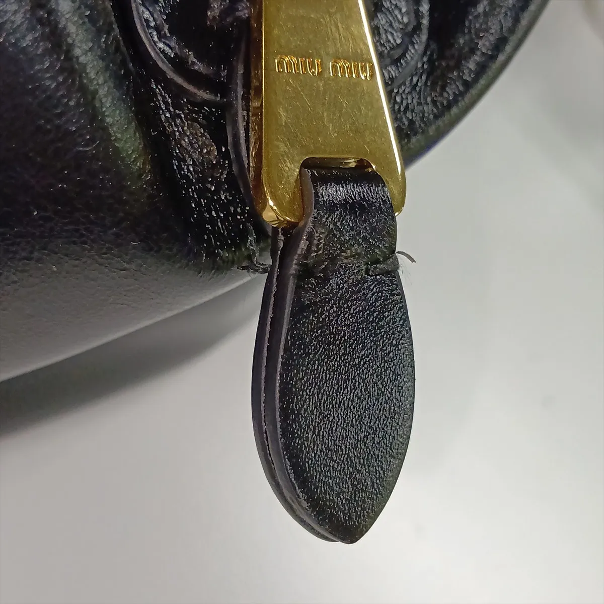 Leather Handbag, Black — view 11