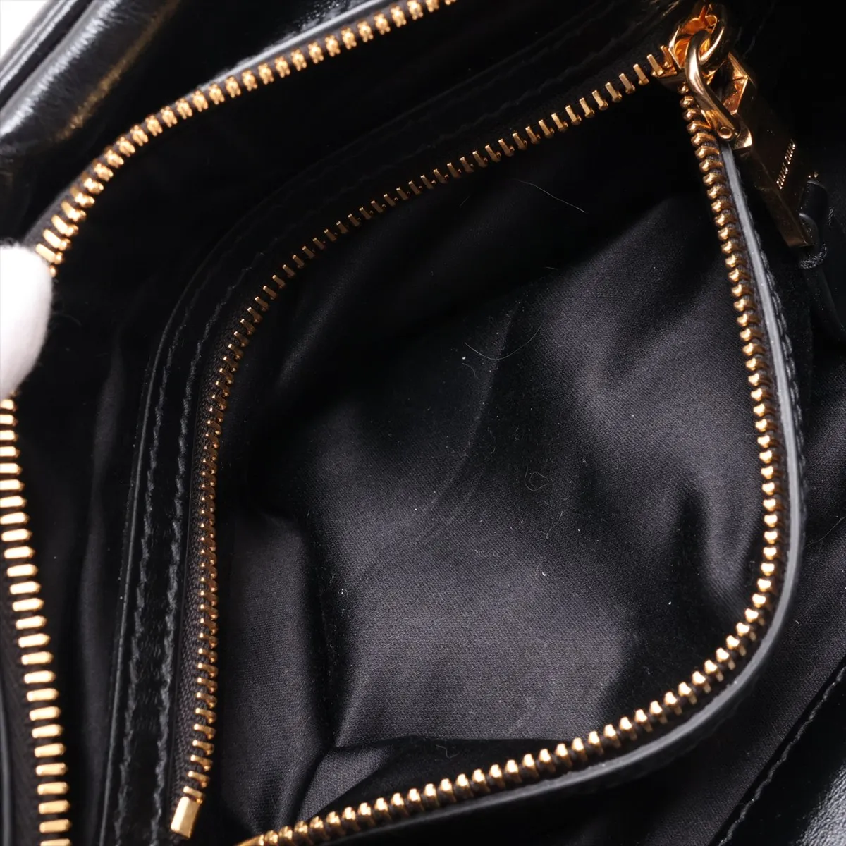 Leather Handbag, Black — view 8
