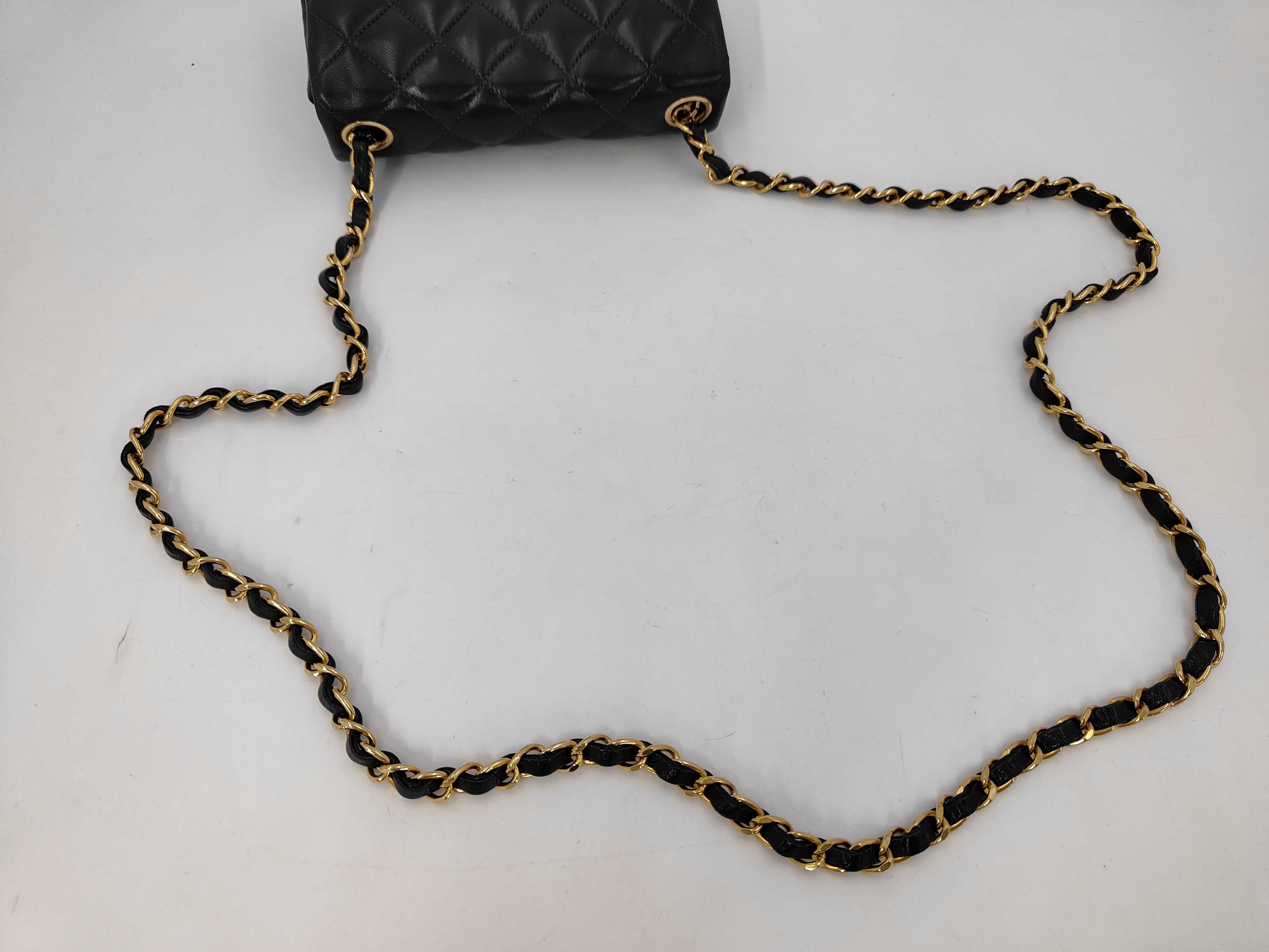 Mini Matelassé Lambskin Chain Shoulder Bag (Serial No. 15) — view 3