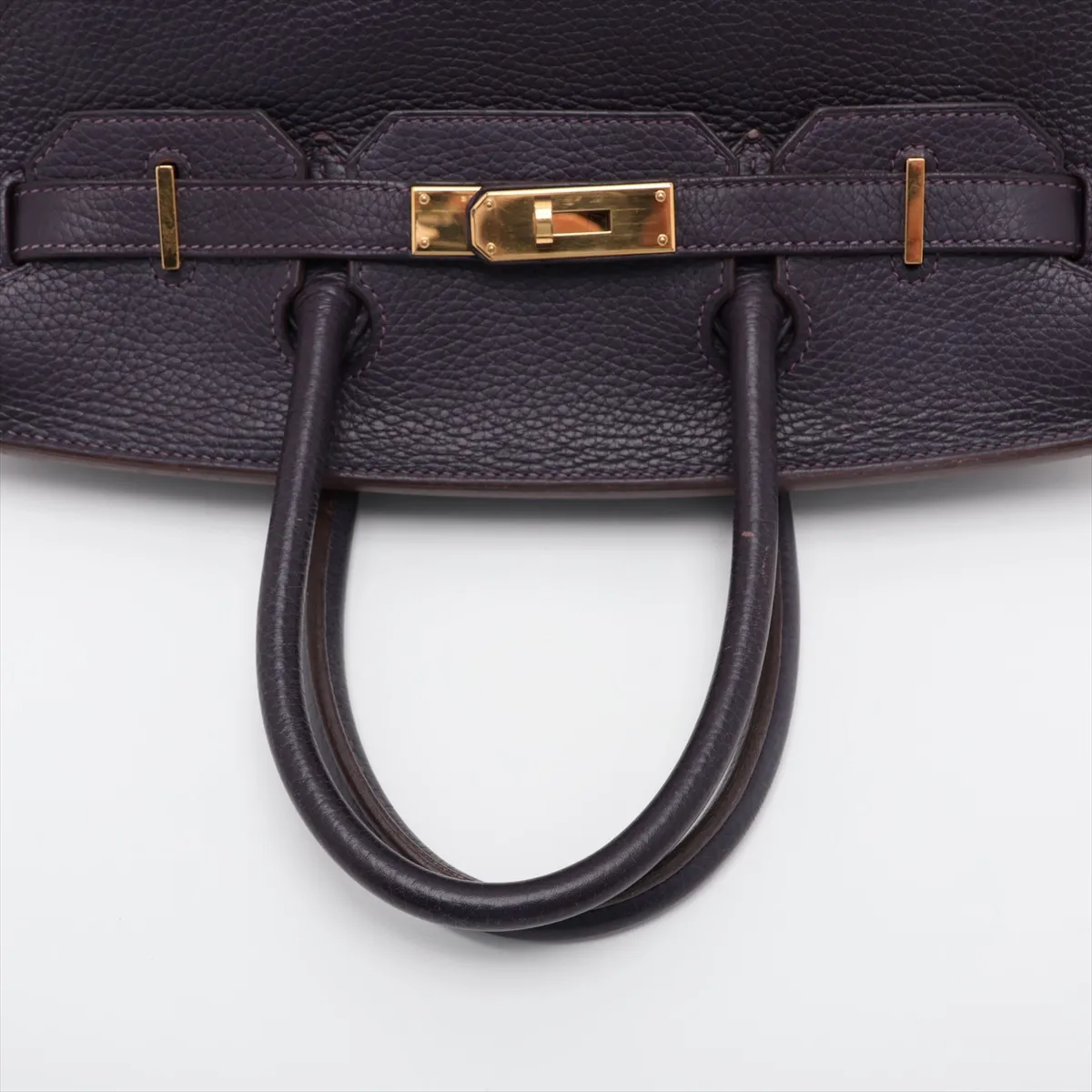 [Individually packaged] Hermes Birkin 30 Letournée Togo Raisin Gold Hardware R: 2014 — view 5