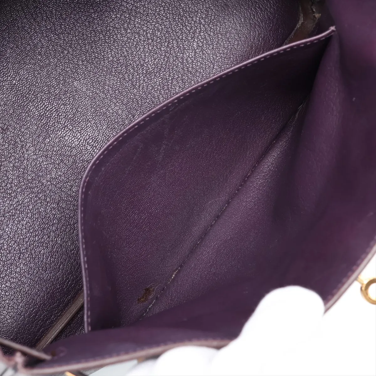 [Individually packaged] Hermes Birkin 30 Letournée Togo Raisin Gold Hardware R: 2014 — view 8