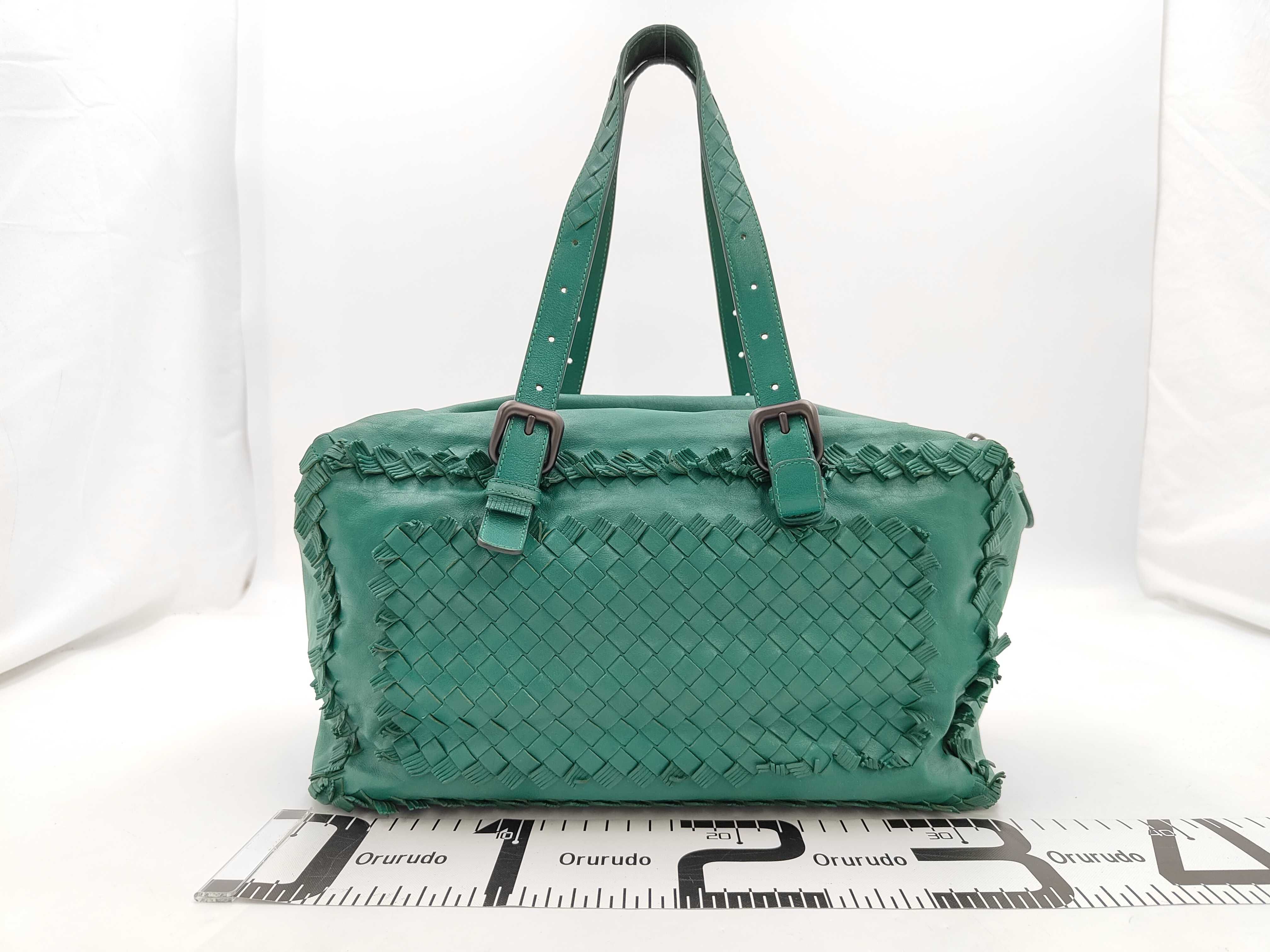 Leather Green Boston Bag — view 2