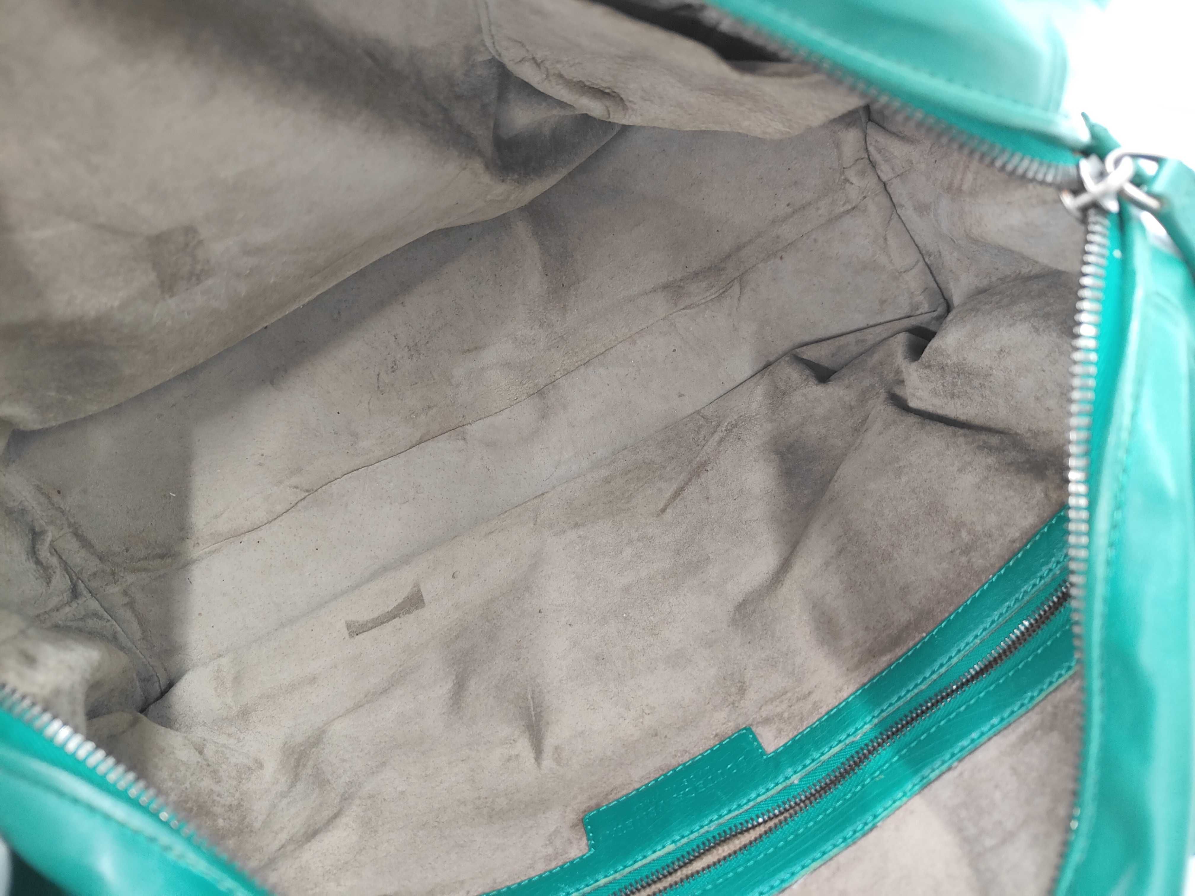 Leather Green Boston Bag — view 8
