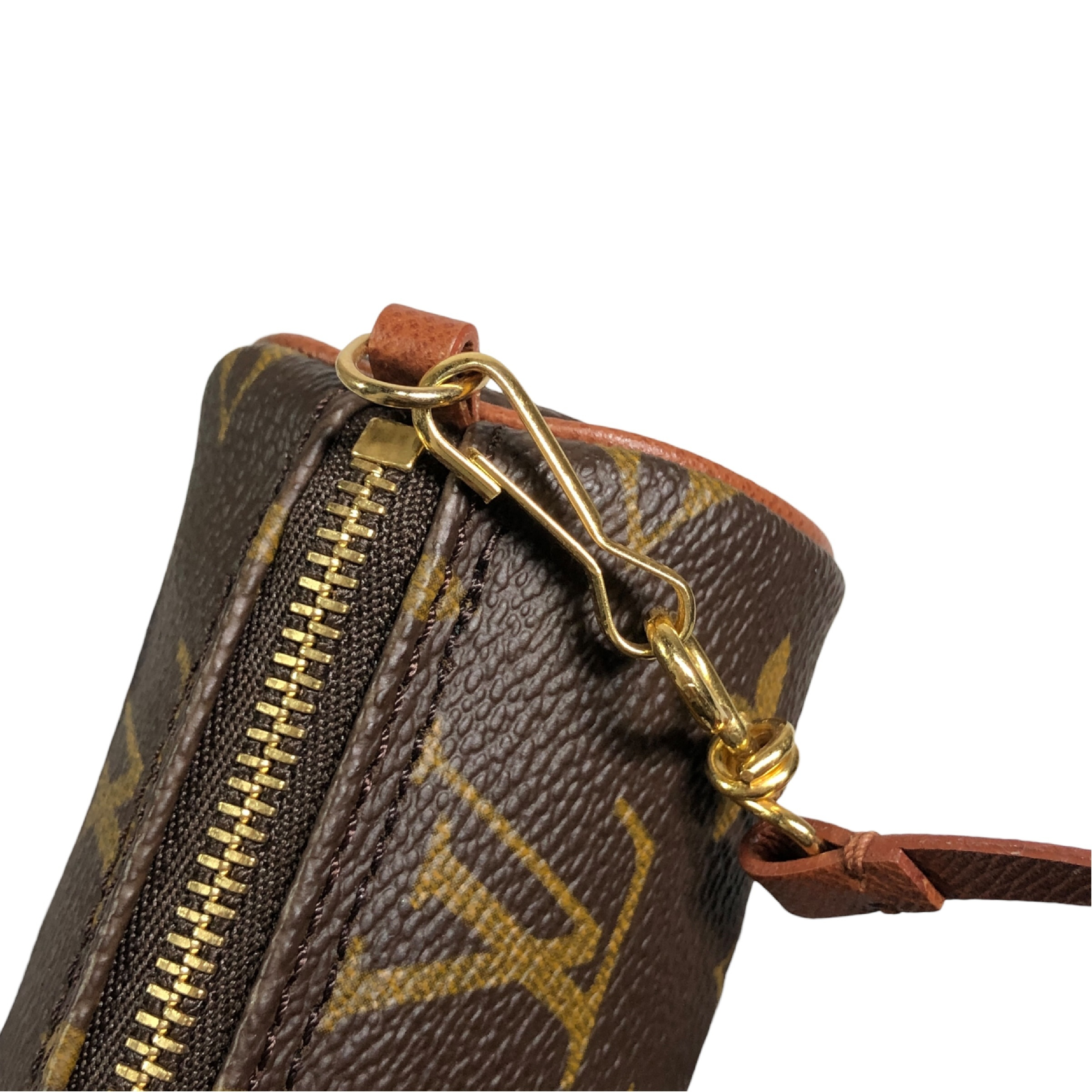 Monogram Papillon Handbag Attached Pouch (Old Model) - A small accessory pouch/cosmetic pouch made in France. — view 11