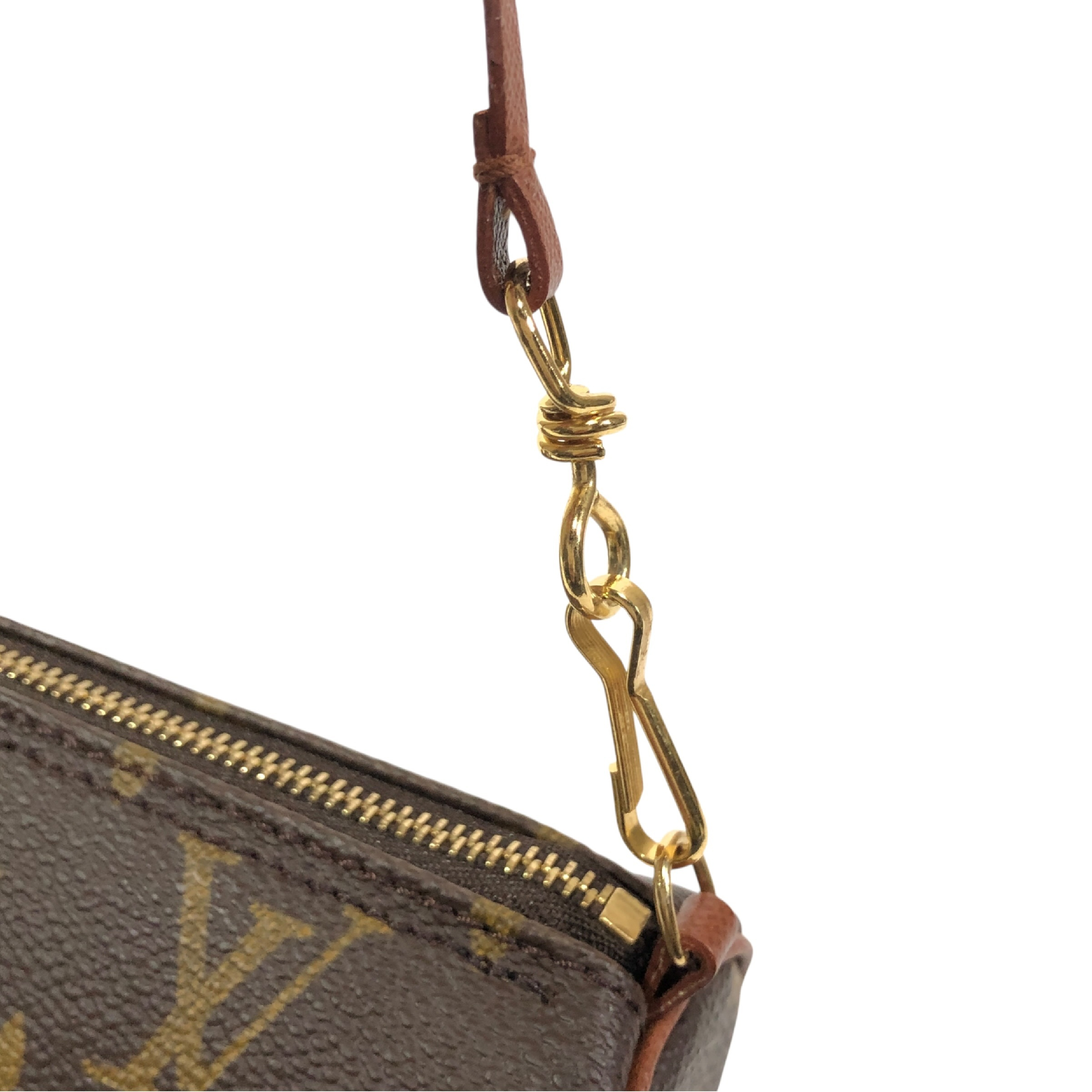 Monogram Papillon Handbag Attached Pouch (Old Model) - A small accessory pouch/cosmetic pouch made in France. — view 8