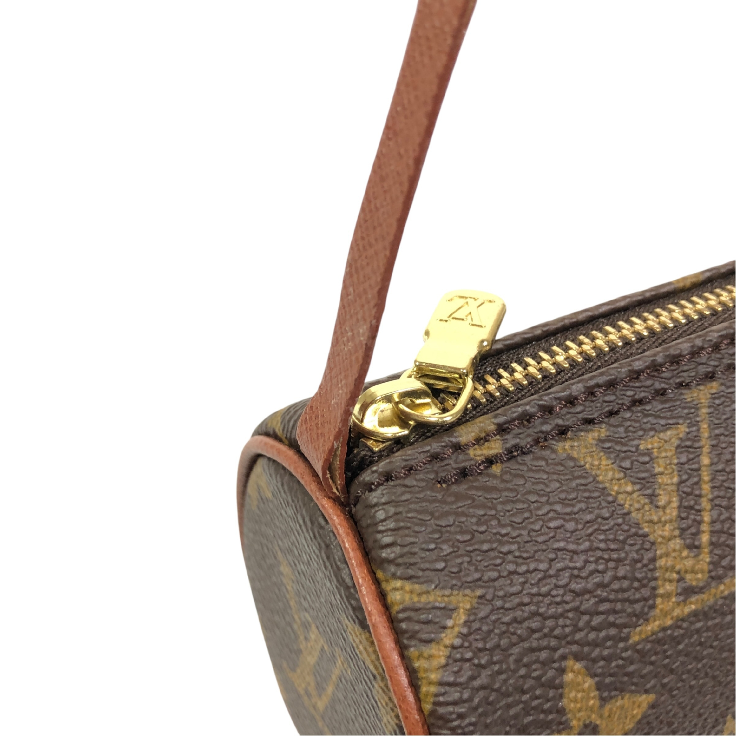 Monogram Papillon Handbag Attached Pouch (Old Model) - A small accessory pouch/cosmetic pouch made in France. — view 9