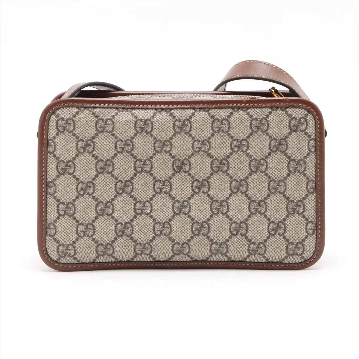 GG Supreme PVC x Leather Shoulder Bag Brown 658572 — view 2