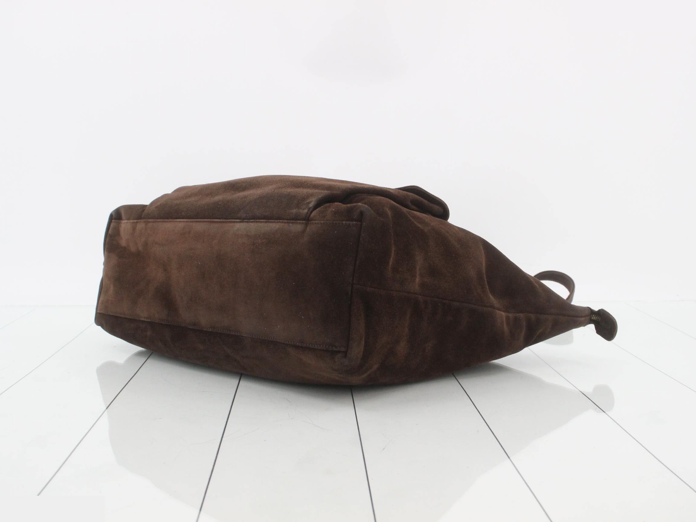 Brown tote bag with card — view 6
