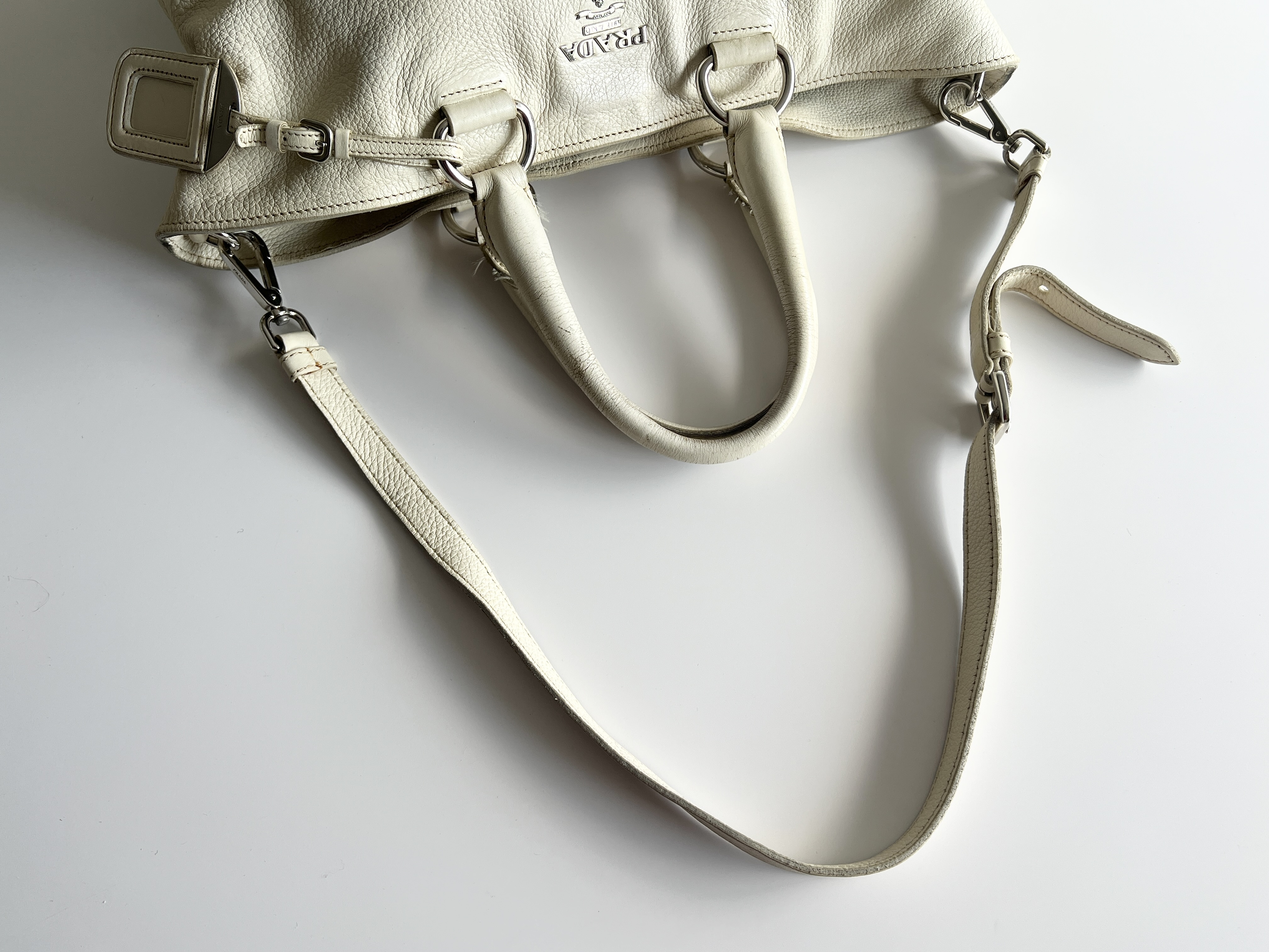 Vitello Daino Leather 2-way Shoulder Bag Tote Bag Handbag Tote Bag — view 4