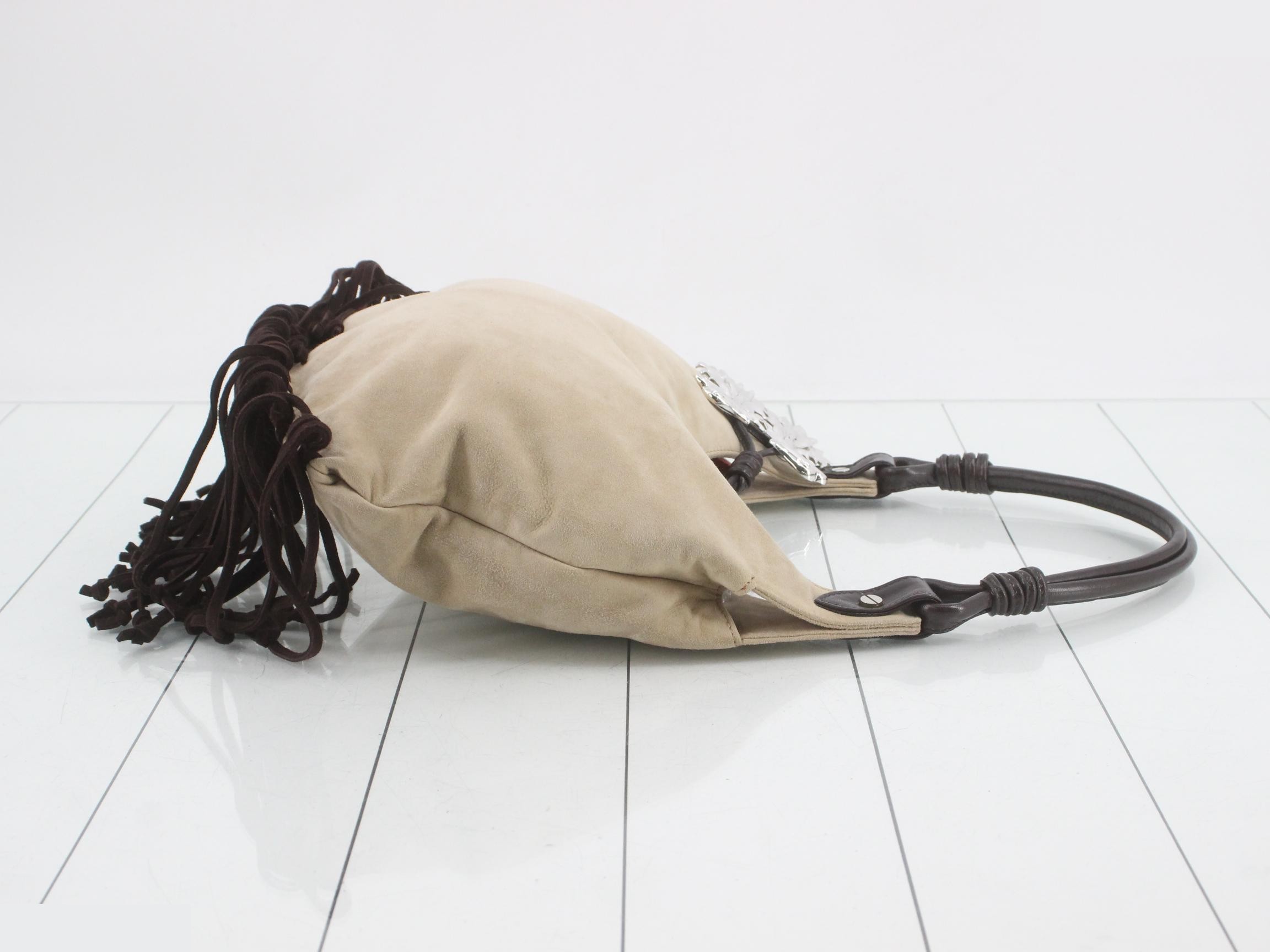 Suede fringe eagle bag — view 3