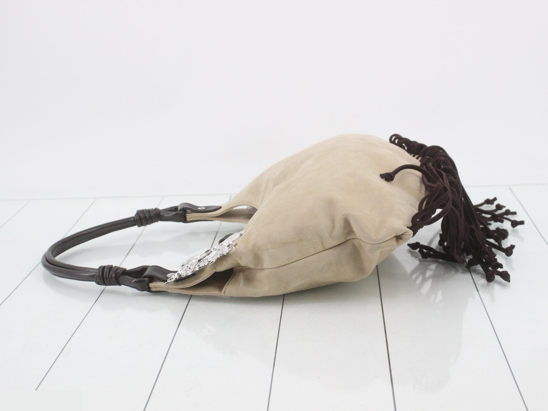 Suede fringe eagle bag — view 4